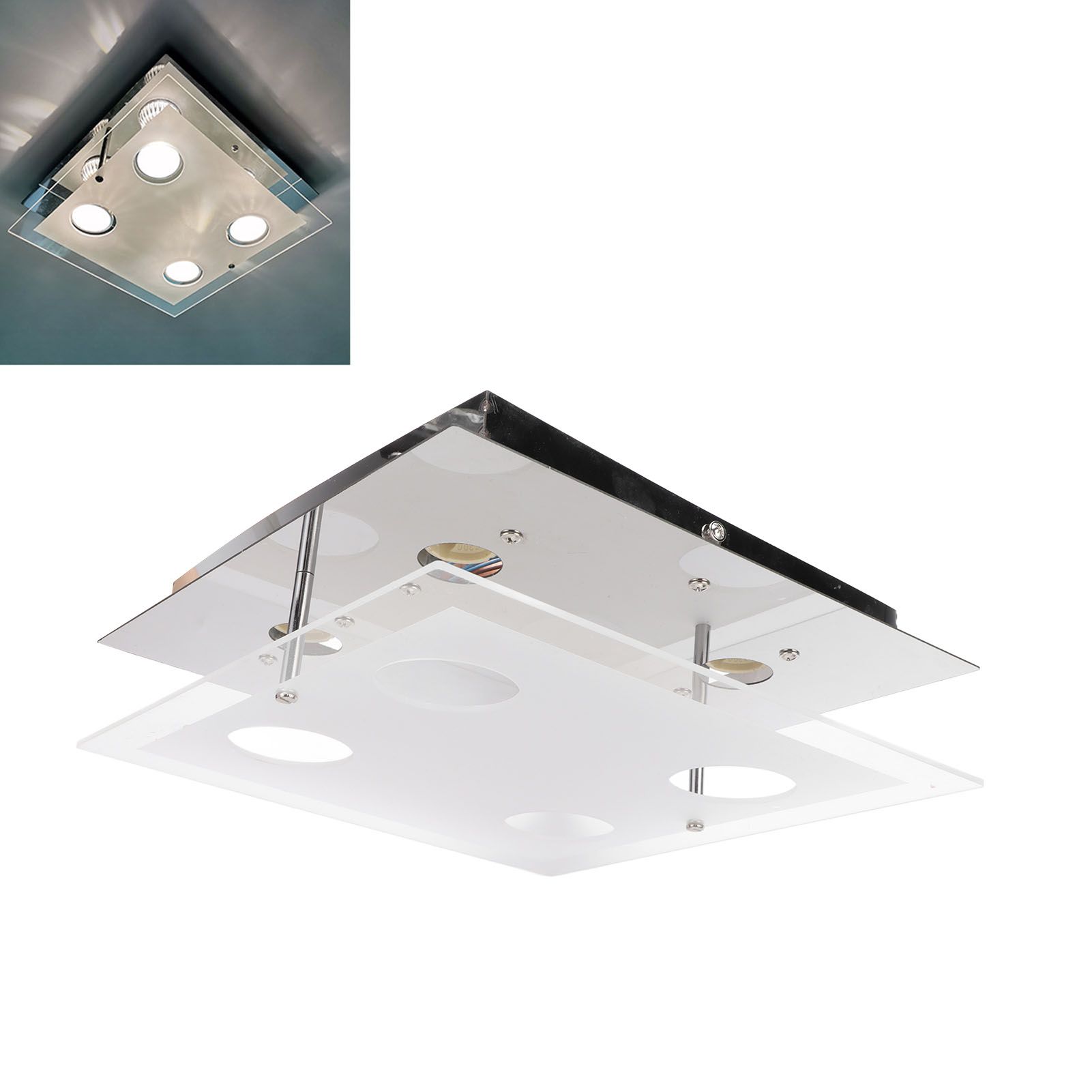 GU10 Ceiling Light Simple Modern LED Flush Mount Ceiling Light for Bedroom view 11