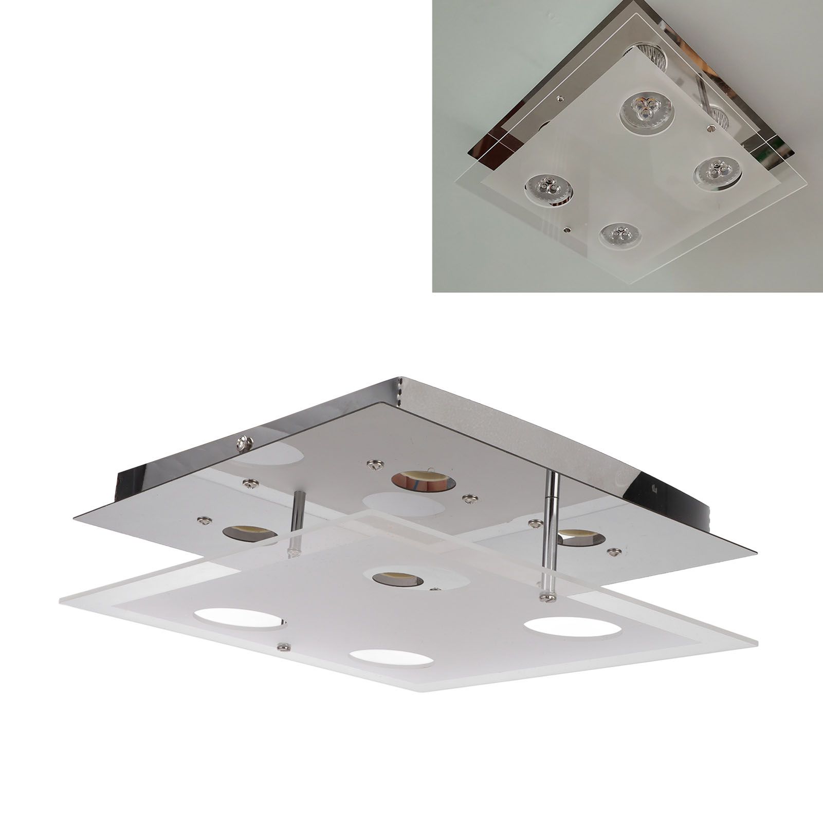 GU10 Ceiling Light Simple Modern LED Flush Mount Ceiling Light for Bedroom view 12