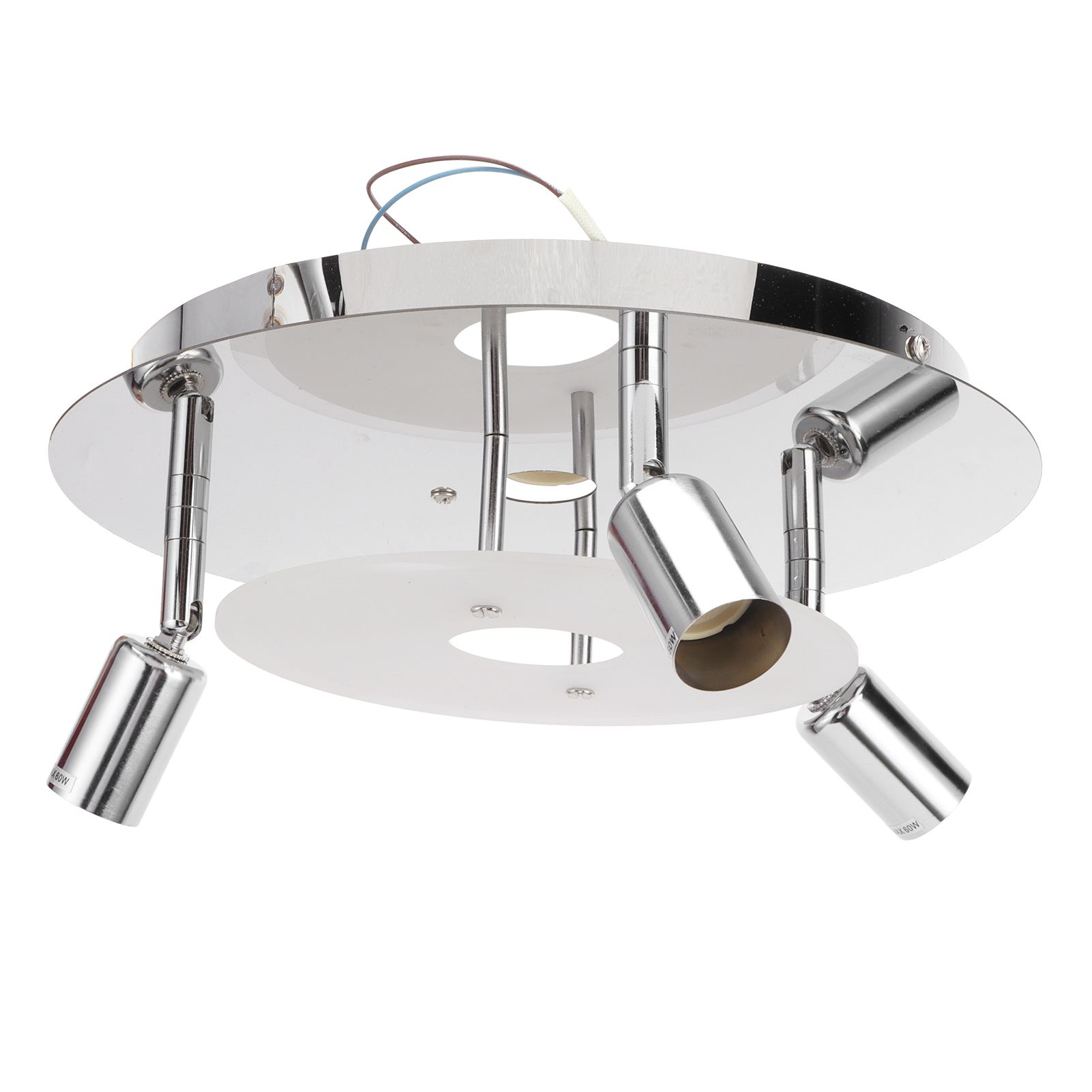 GU10 Household Ceiling Lamp 3 Heads Round Ceiling Lamp Modern Ceiling Light view 2