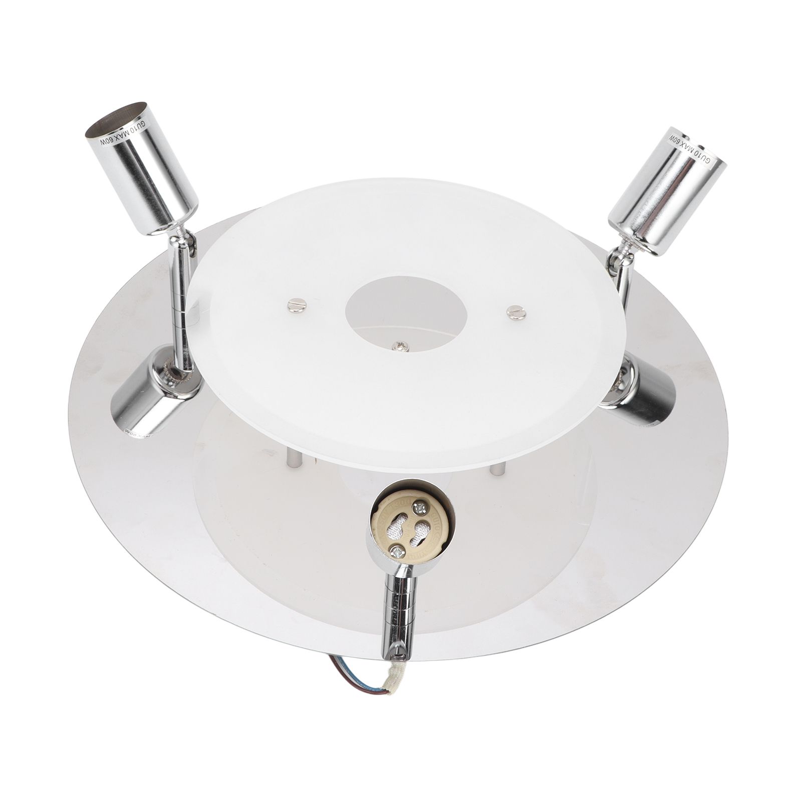 GU10 Household Ceiling Lamp 3 Heads Round Ceiling Lamp Modern Ceiling Light view 3