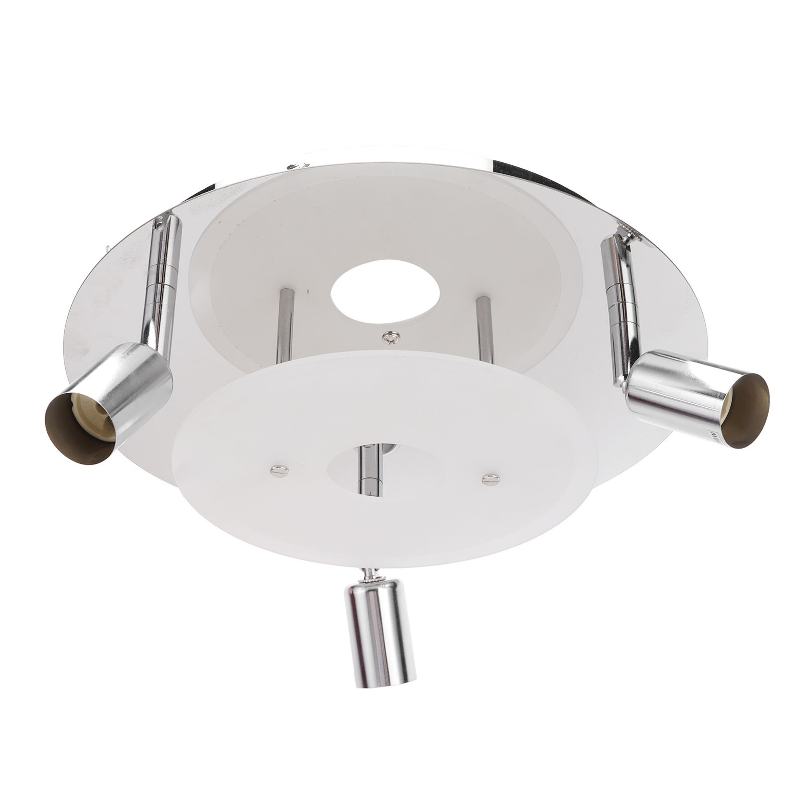 GU10 Household Ceiling Lamp 3 Heads Round Ceiling Lamp Modern Ceiling Light view 8