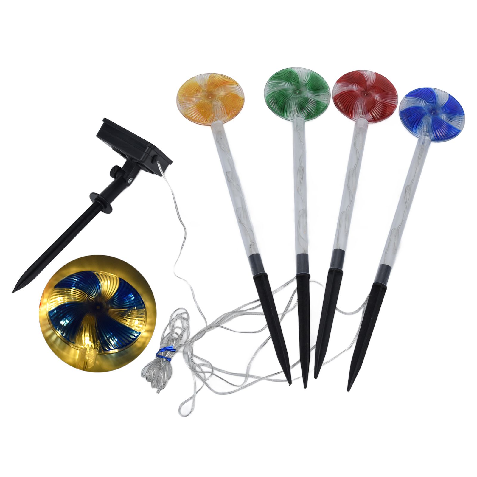 Candy Christmas Pathway Lights IP44 Waterproof LED Lighted Pathway Markers for view 5