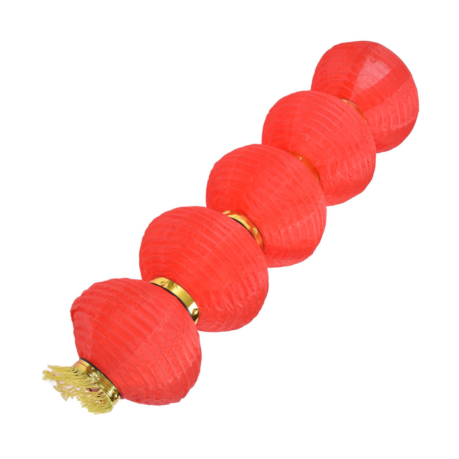 10in 5 Strings LED Solar Lantern Outdoor Waterproof Chinese Decorative Cloth view 8