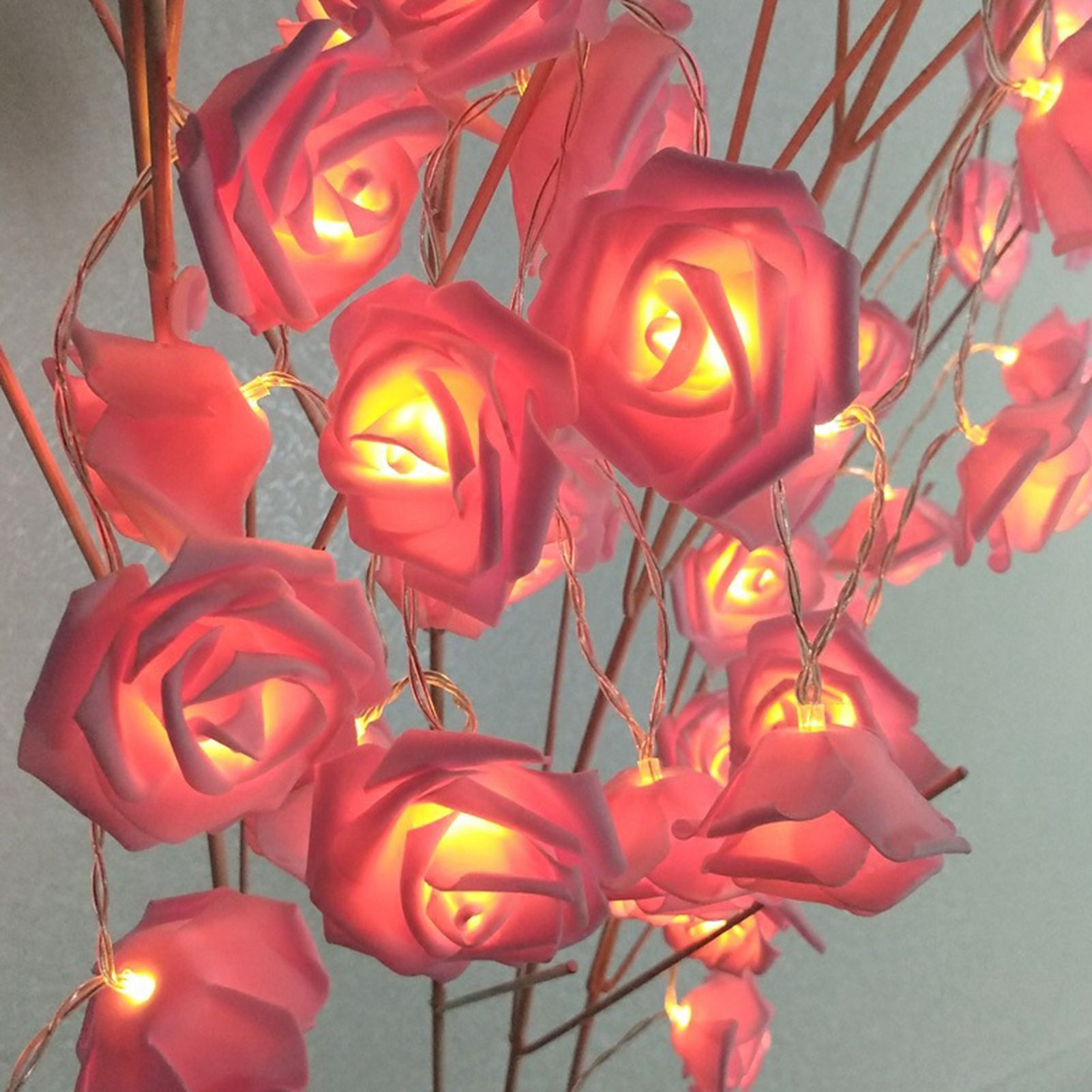 LED String Light Imitation Rose String Light Wedding String Light Festival view 2