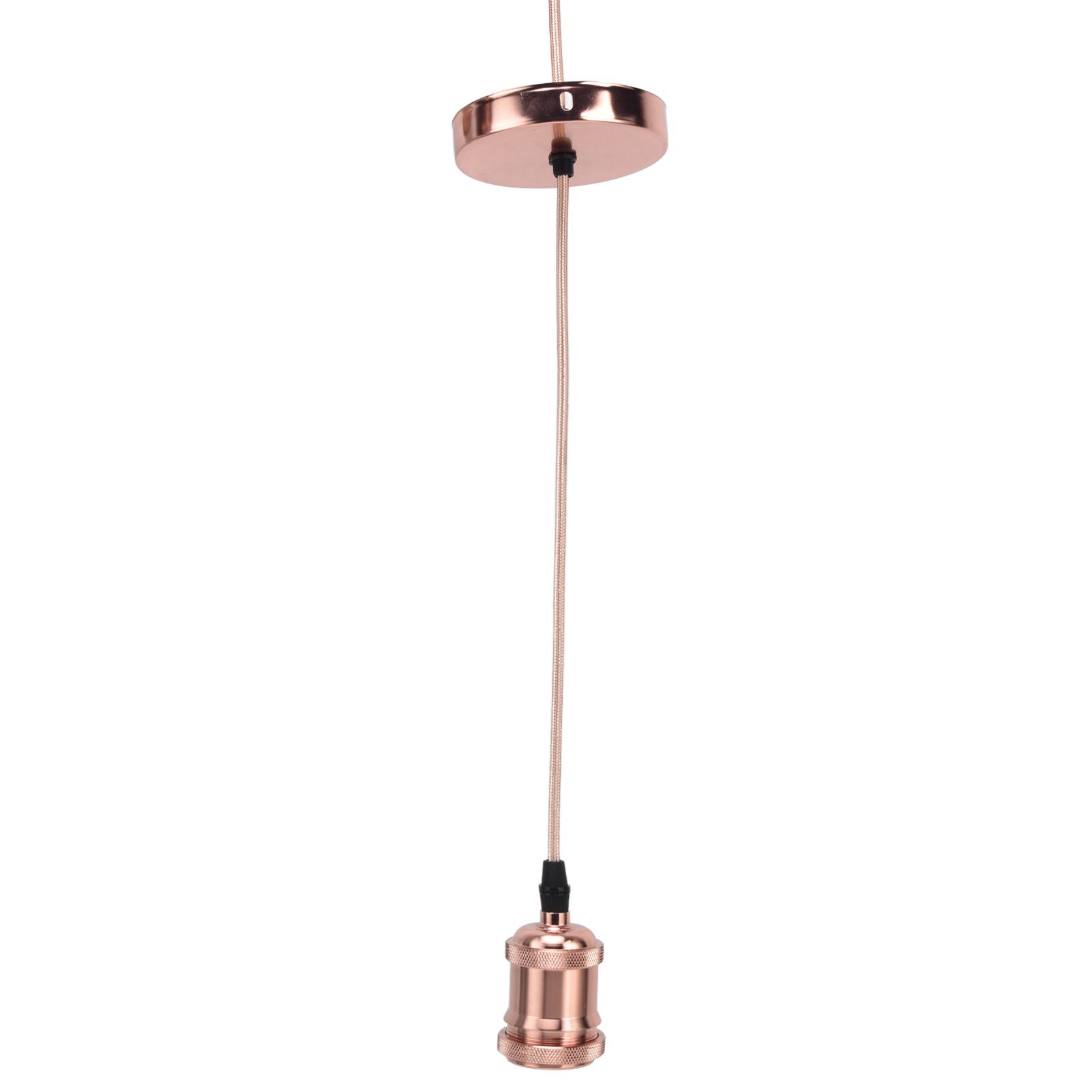 E27 Lamp Holder with Cord Vintage Pendant Light Lampholder for Bedroom 100‑240V view 2