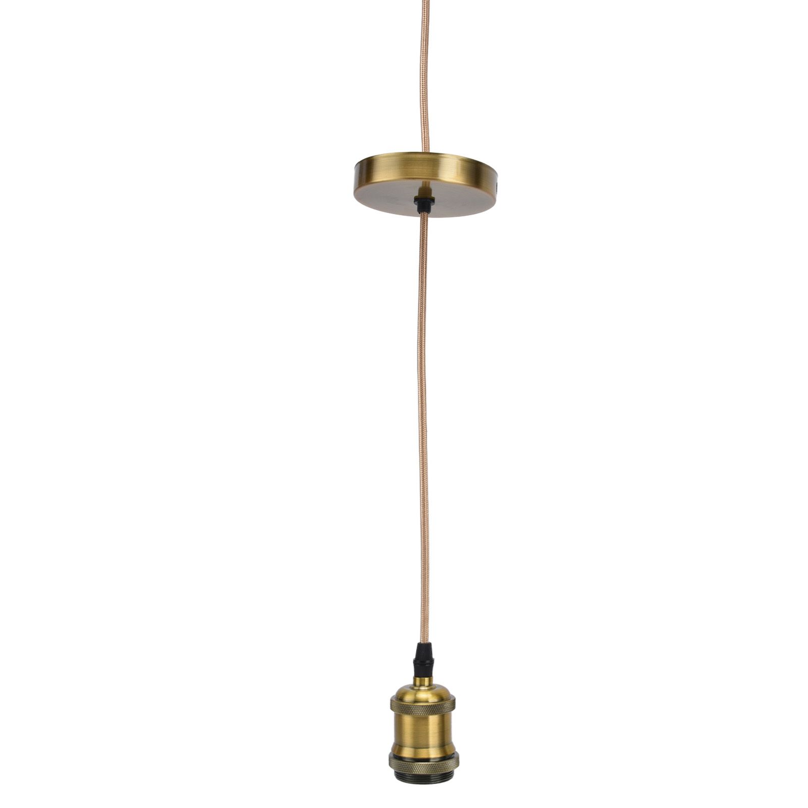 E27 Lamp Holder with Cord Vintage Pendant Light Lampholder for Bedroom 100‑240V view 2