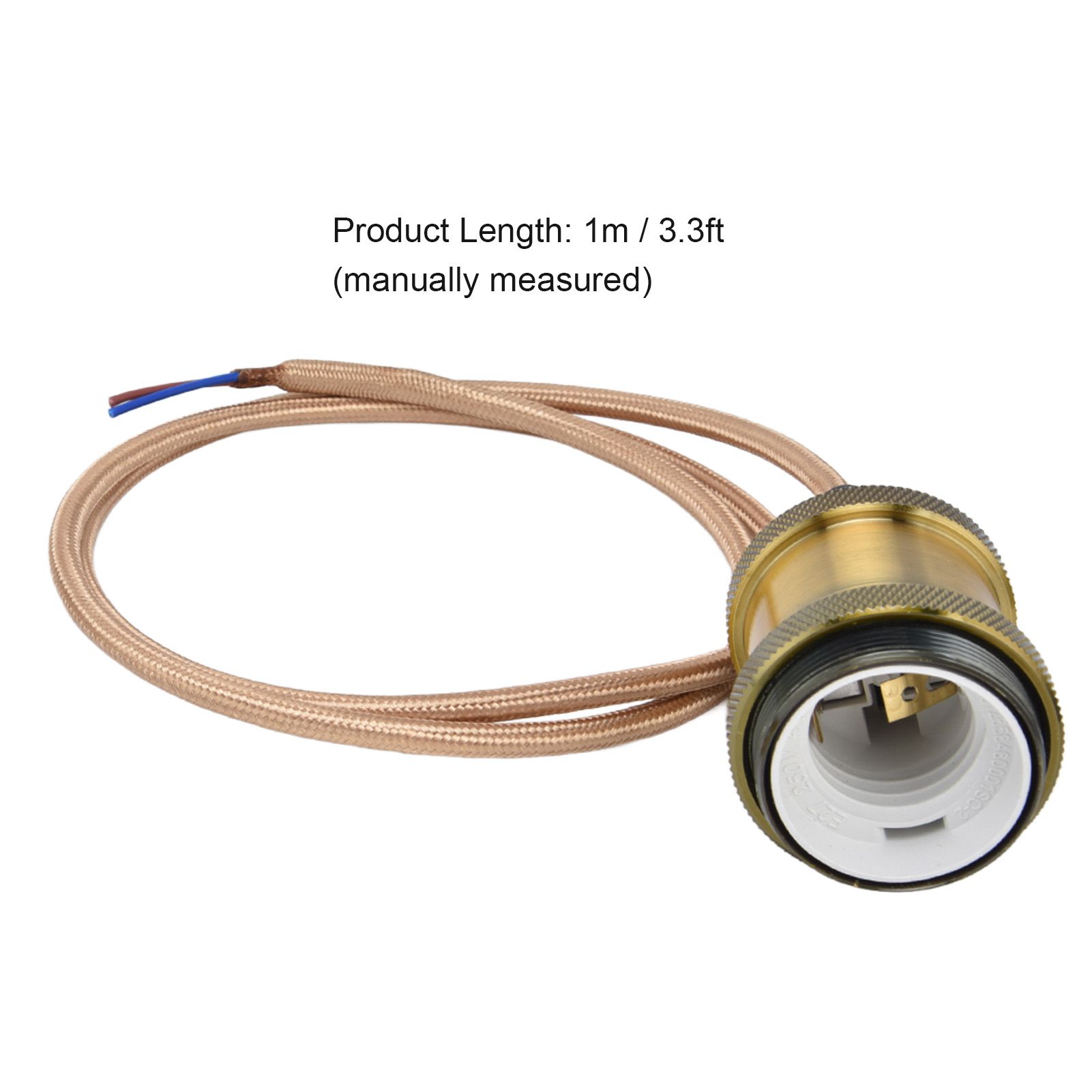 E27 Lamp Holder with Cord Vintage Pendant Light Lampholder for Bedroom 100‑240V view 14
