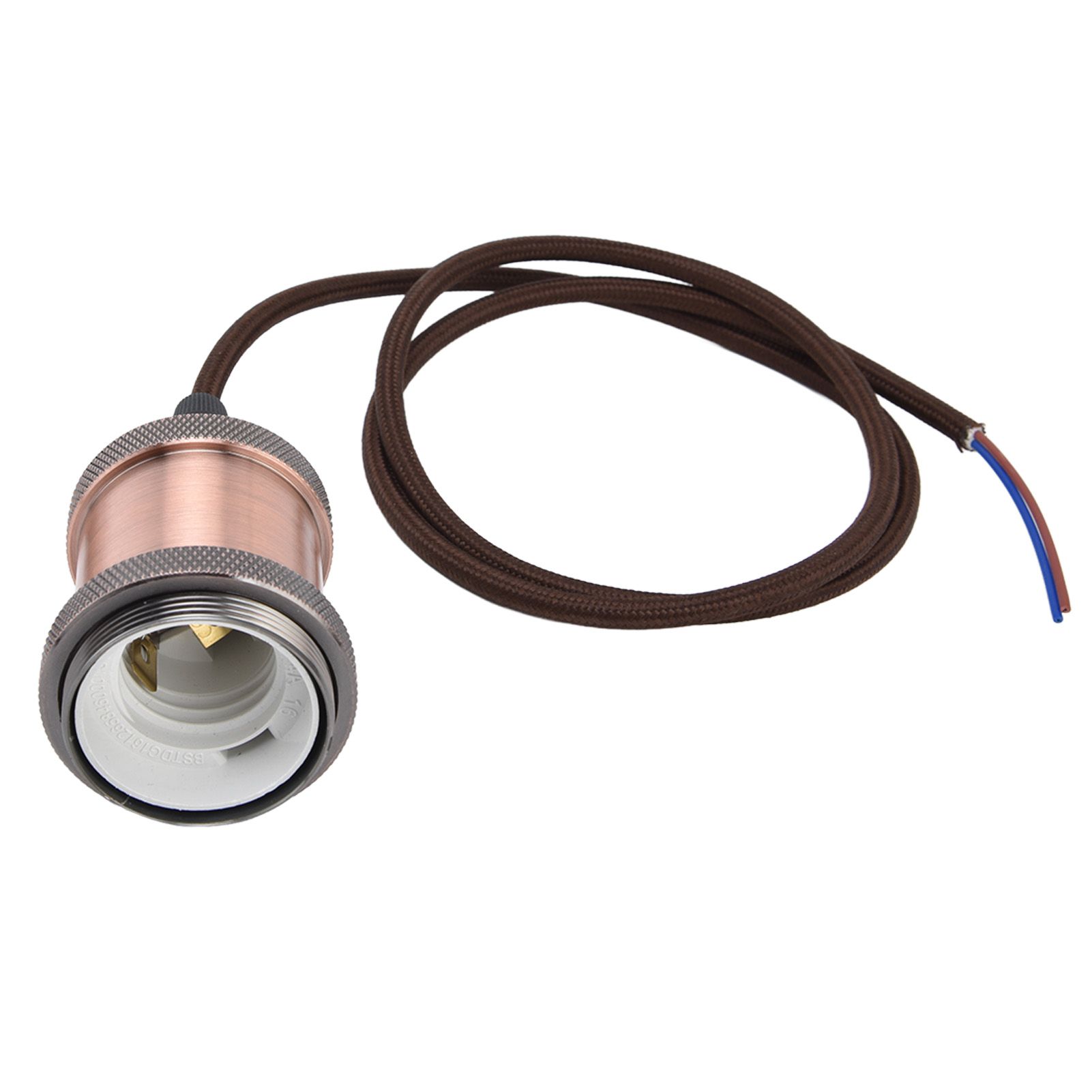 E27 Lamp Holder with Cord Vintage Pendant Light Lampholder for Bedroom 100‑240V view 4