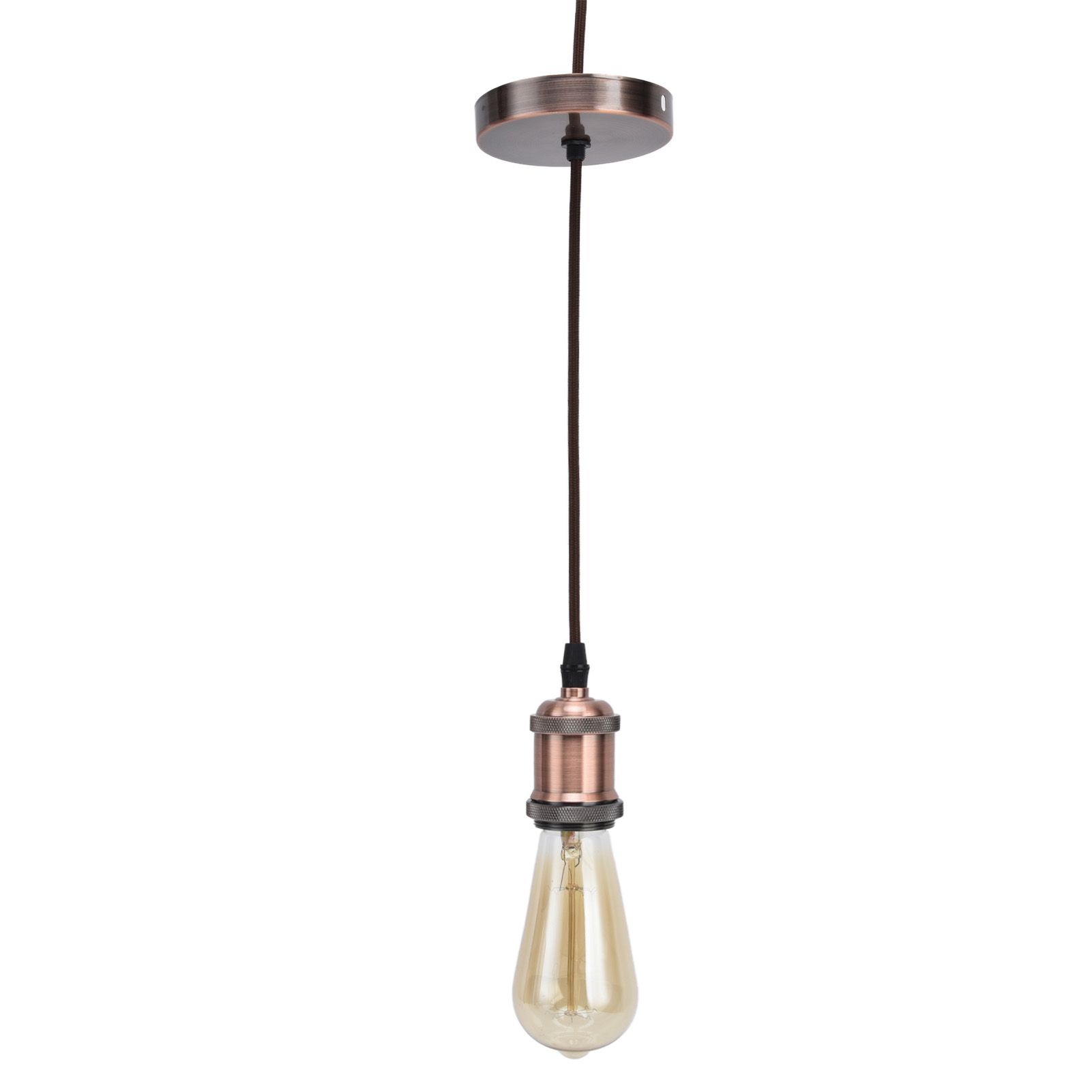 E27 Lamp Holder with Cord Vintage Pendant Light Lampholder for Bedroom 100‑240V view 10