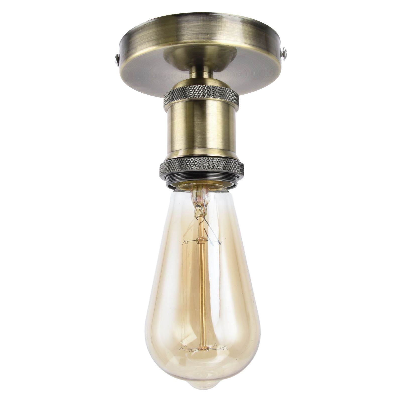 Vintage E26 E27 Lamp Socket Ceiling Lamp Holder with Accessories for Kitchen view 8