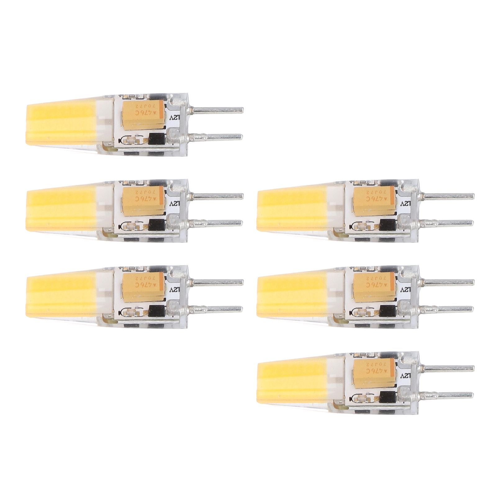 6PCS GY6.35 Bulb 5W AC DC12V COB Light Bulb Energy Saving Silicone Ceiling view 2