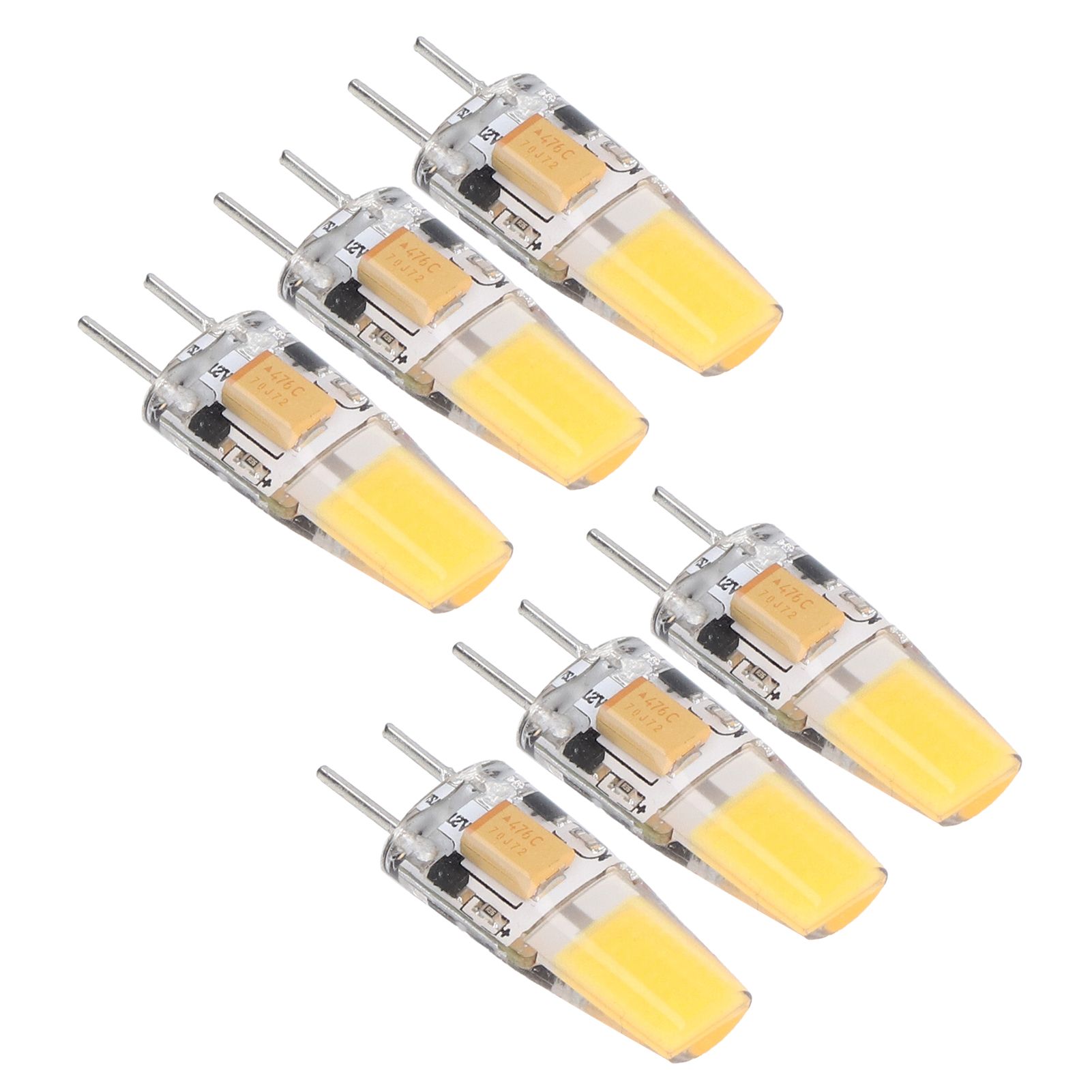 6PCS GY6.35 Bulb 5W AC DC12V COB Light Bulb Energy Saving Silicone Ceiling view 3