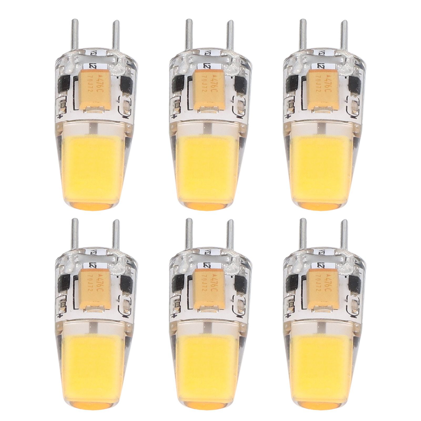 6PCS GY6.35 Bulb 5W AC DC12V COB Light Bulb Energy Saving Silicone Ceiling view 4