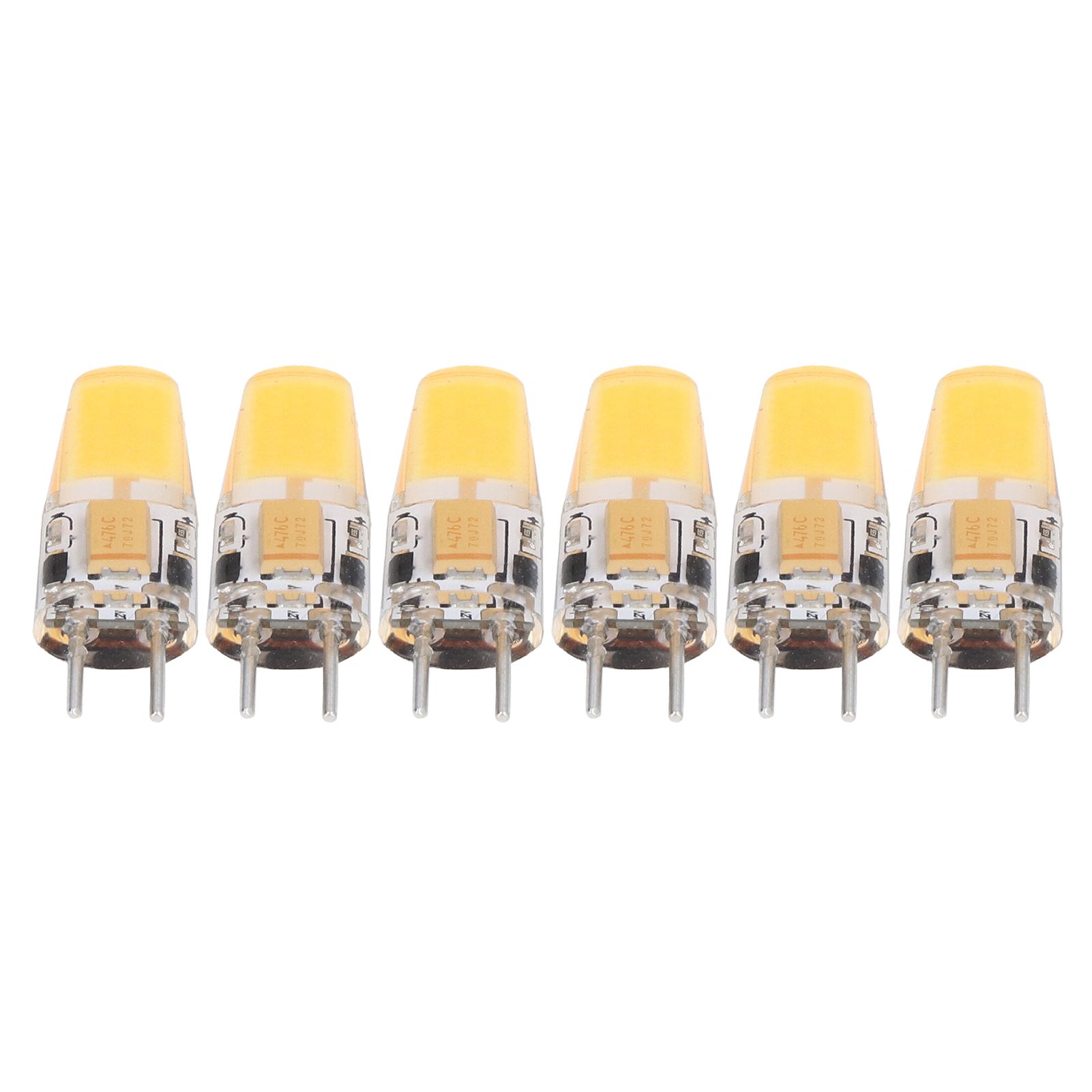 6PCS GY6.35 Bulb 5W AC DC12V COB Light Bulb Energy Saving Silicone Ceiling view 5