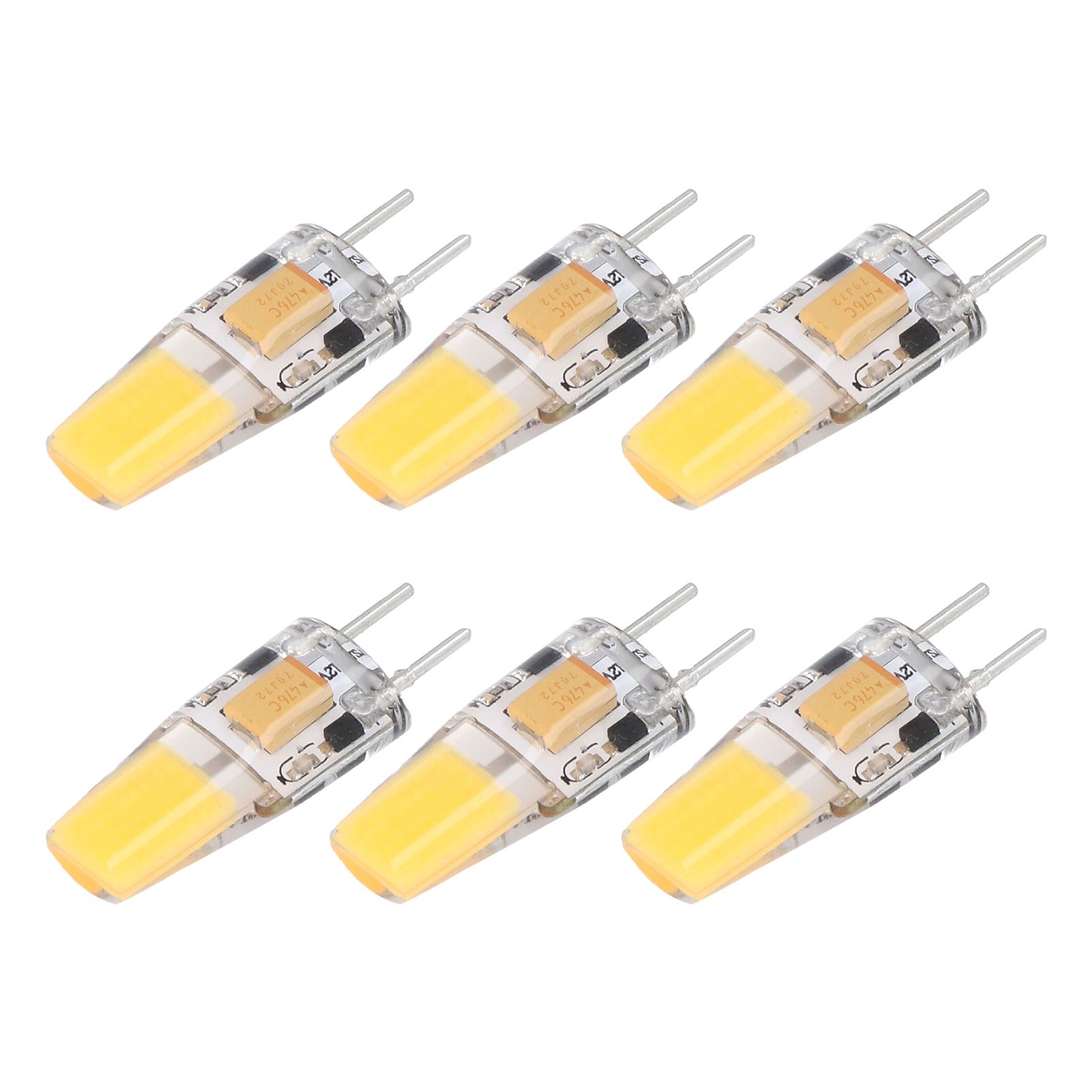 6PCS GY6.35 Bulb 5W AC DC12V COB Light Bulb Energy Saving Silicone Ceiling view 6