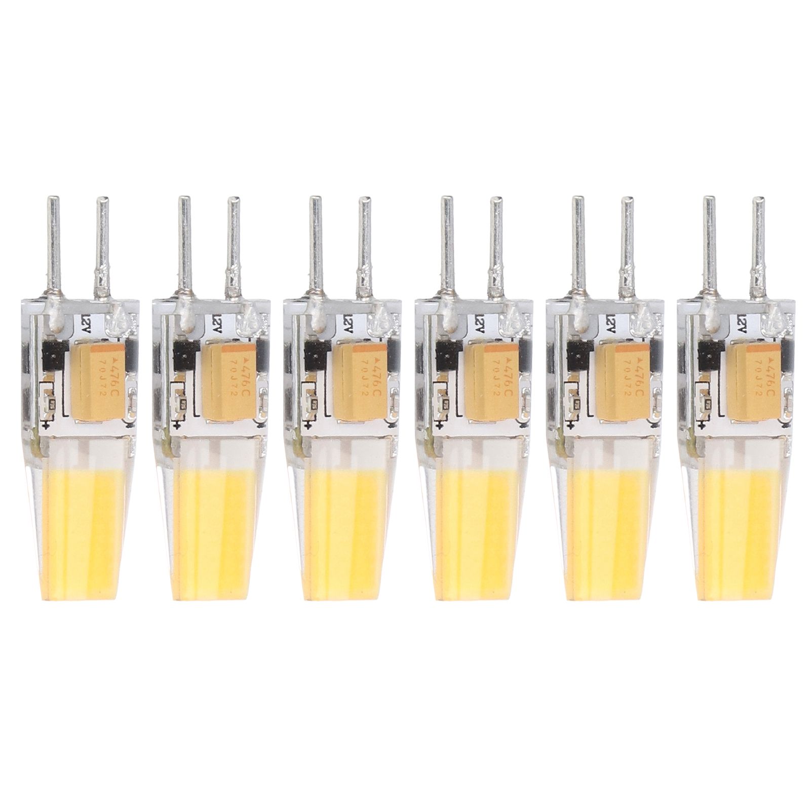 6PCS GY6.35 Bulb 5W AC DC12V COB Light Bulb Energy Saving Silicone Ceiling view 7