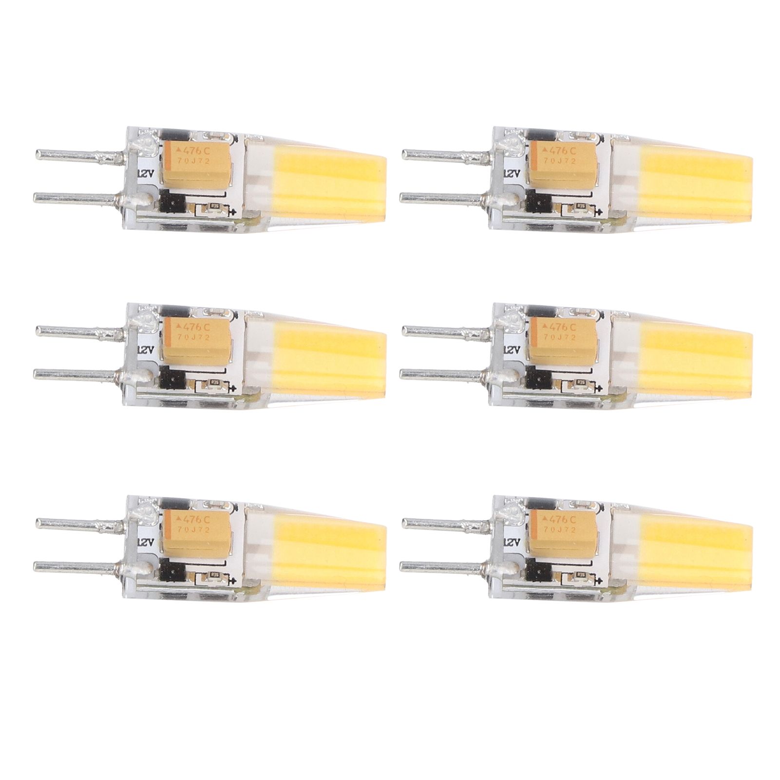 6PCS GY6.35 Bulb 5W AC DC12V COB Light Bulb Energy Saving Silicone Ceiling view 8