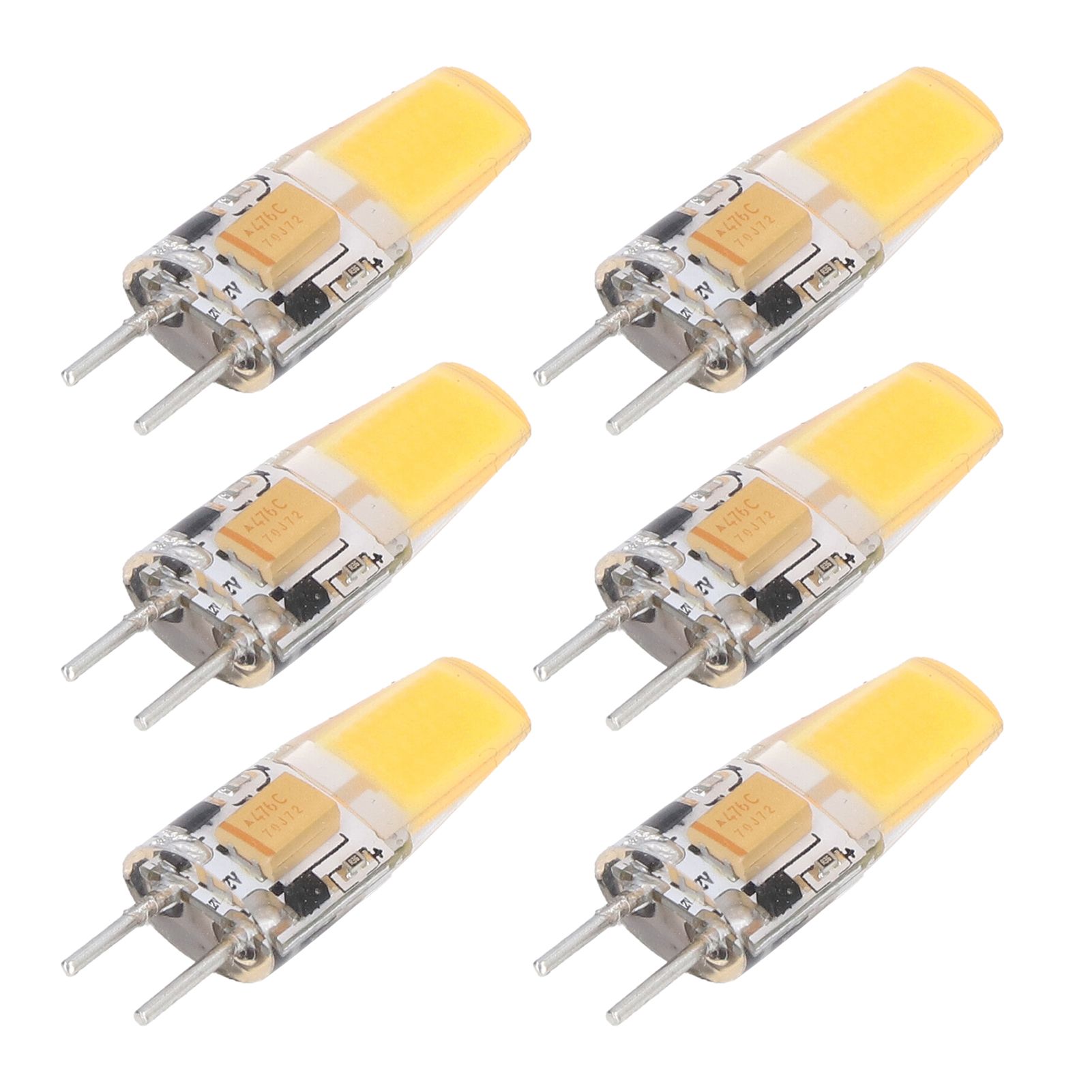 6PCS GY6.35 Bulb 5W AC DC12V COB Light Bulb Energy Saving Silicone Ceiling view 10