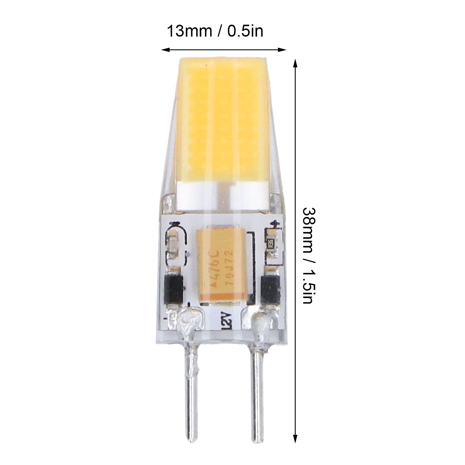 6PCS GY6.35 Bulb 5W AC DC12V COB Light Bulb Energy Saving Silicone Ceiling view 13