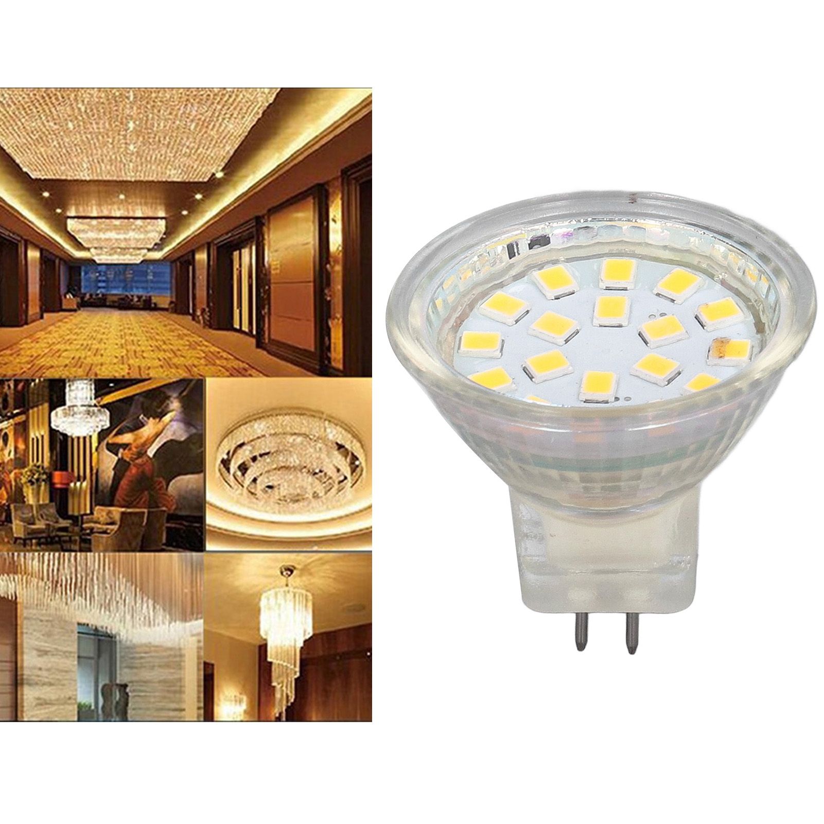 4PCS 18LED MR11 Light Bulb 3W 300LM Double Pin Base Landscape Spot Light Bulb view 11