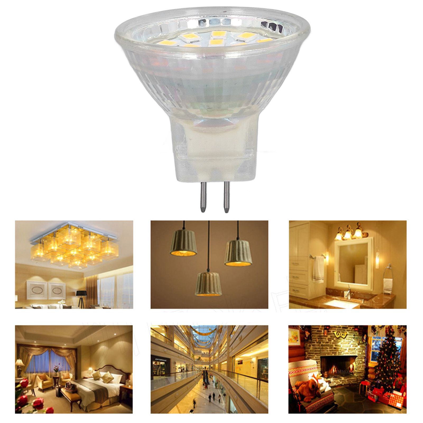 4PCS 18LED MR11 Light Bulb 3W 300LM Double Pin Base Landscape Spot Light Bulb view 14