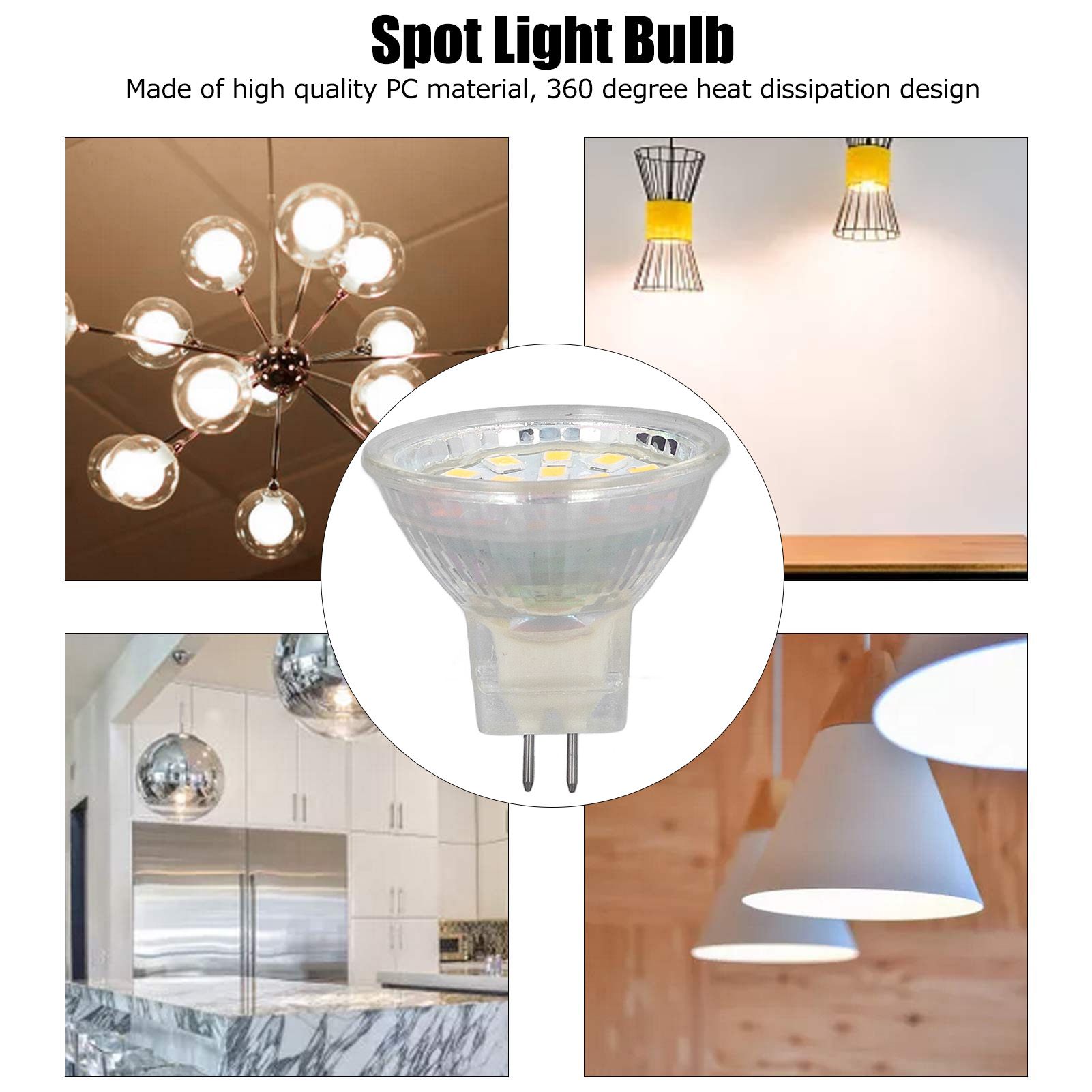 4PCS 18LED MR11 Light Bulb 3W 300LM Double Pin Base Landscape Spot Light Bulb view 14