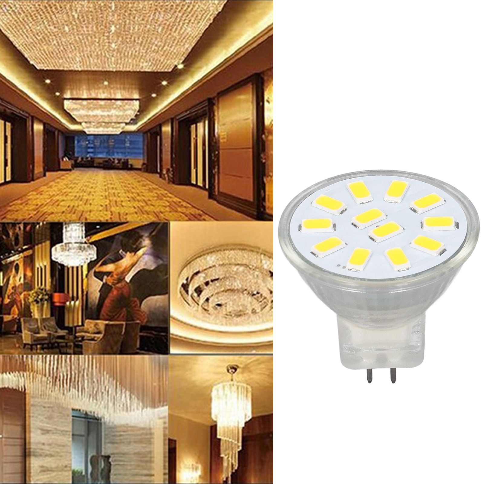 4pcs/set MR11 LED Spot Light Bulb with Dual Needle Base 360° Heat Dissipation view 12