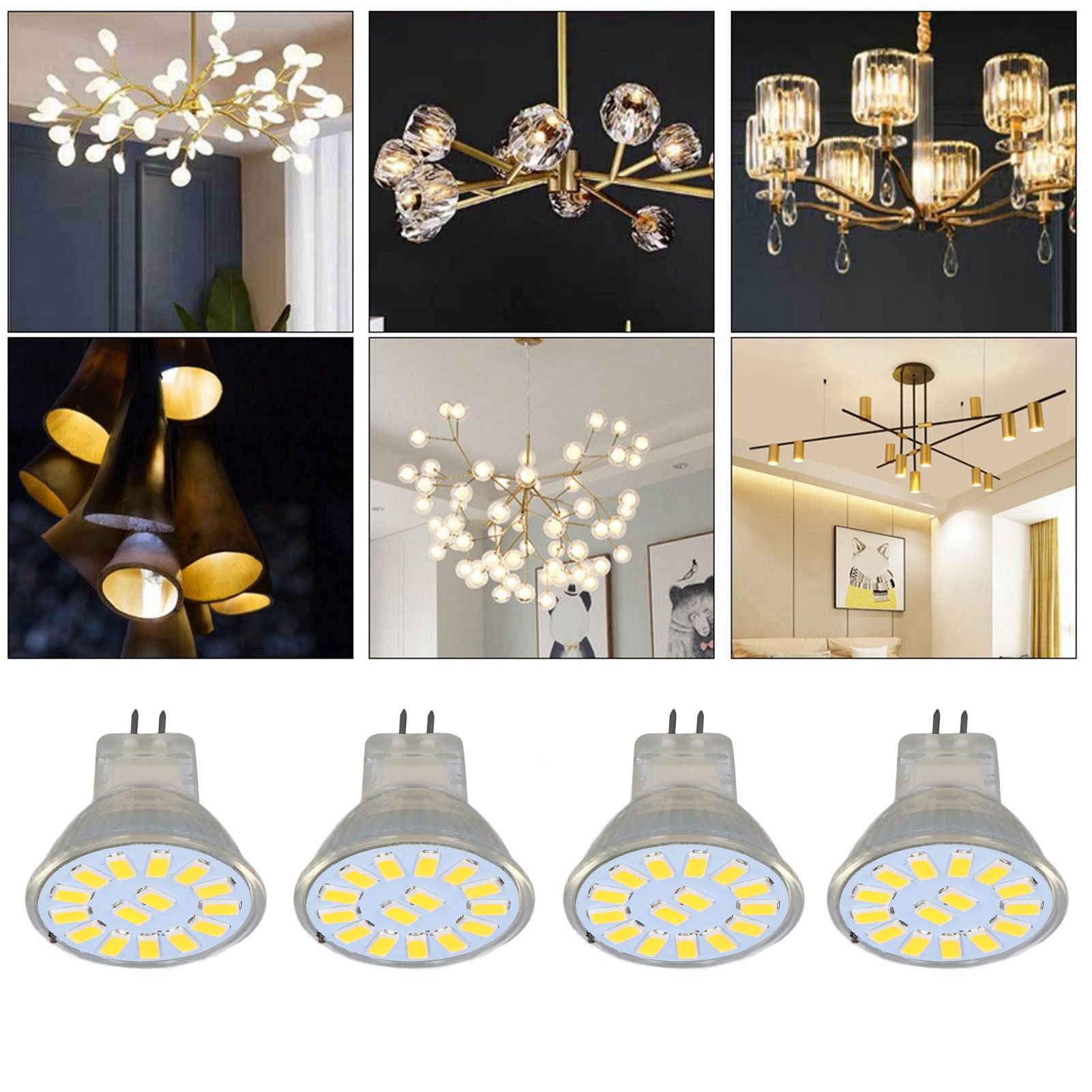 4PCS 15LED MR11 Light Bulb 5W 500LM Double Pin Base Landscape Spot Light Bulb view 12