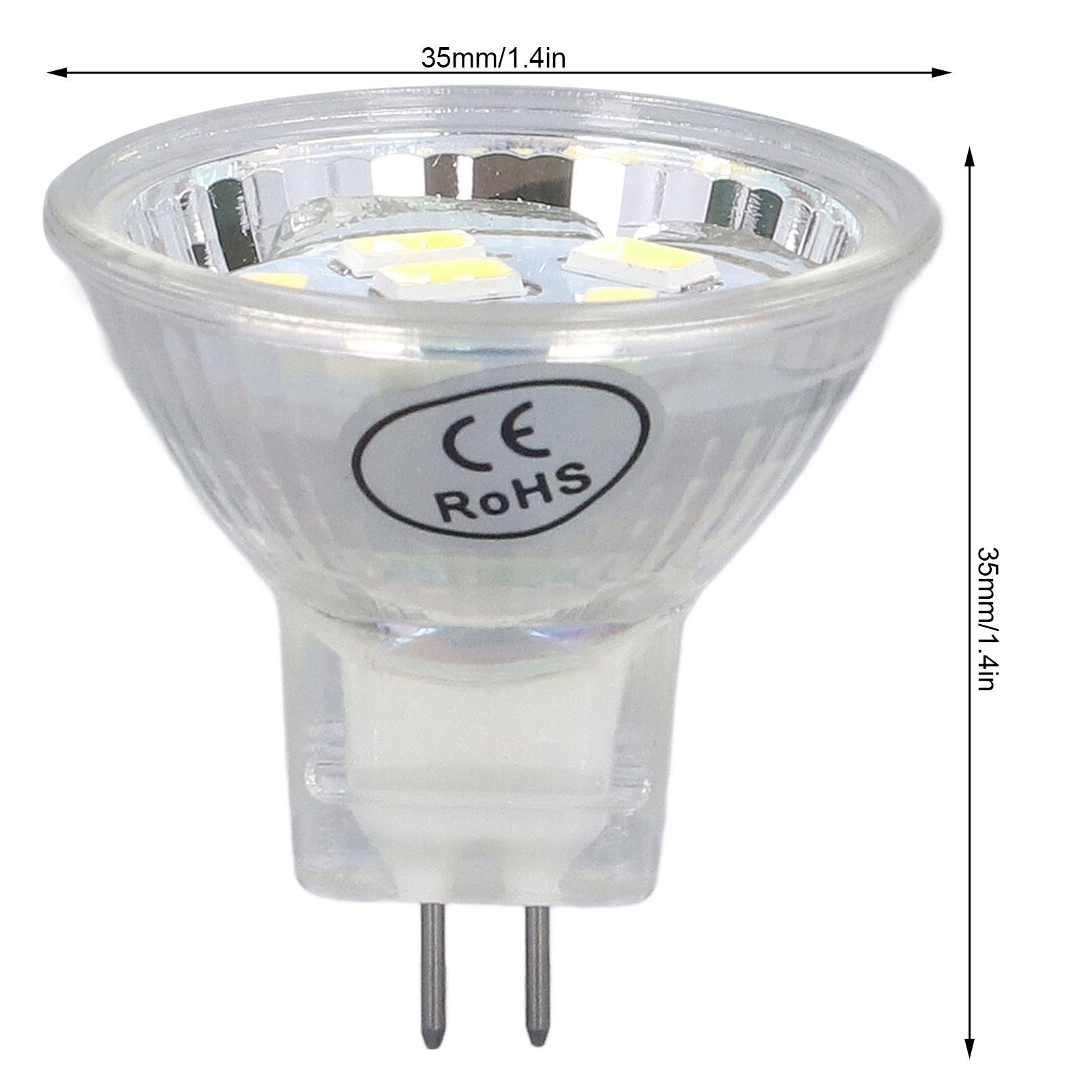 4Pcs MR11 LED Bulb 3W 300lm Bulb with 9 Beads Double Pin Base for Spotlight view 15