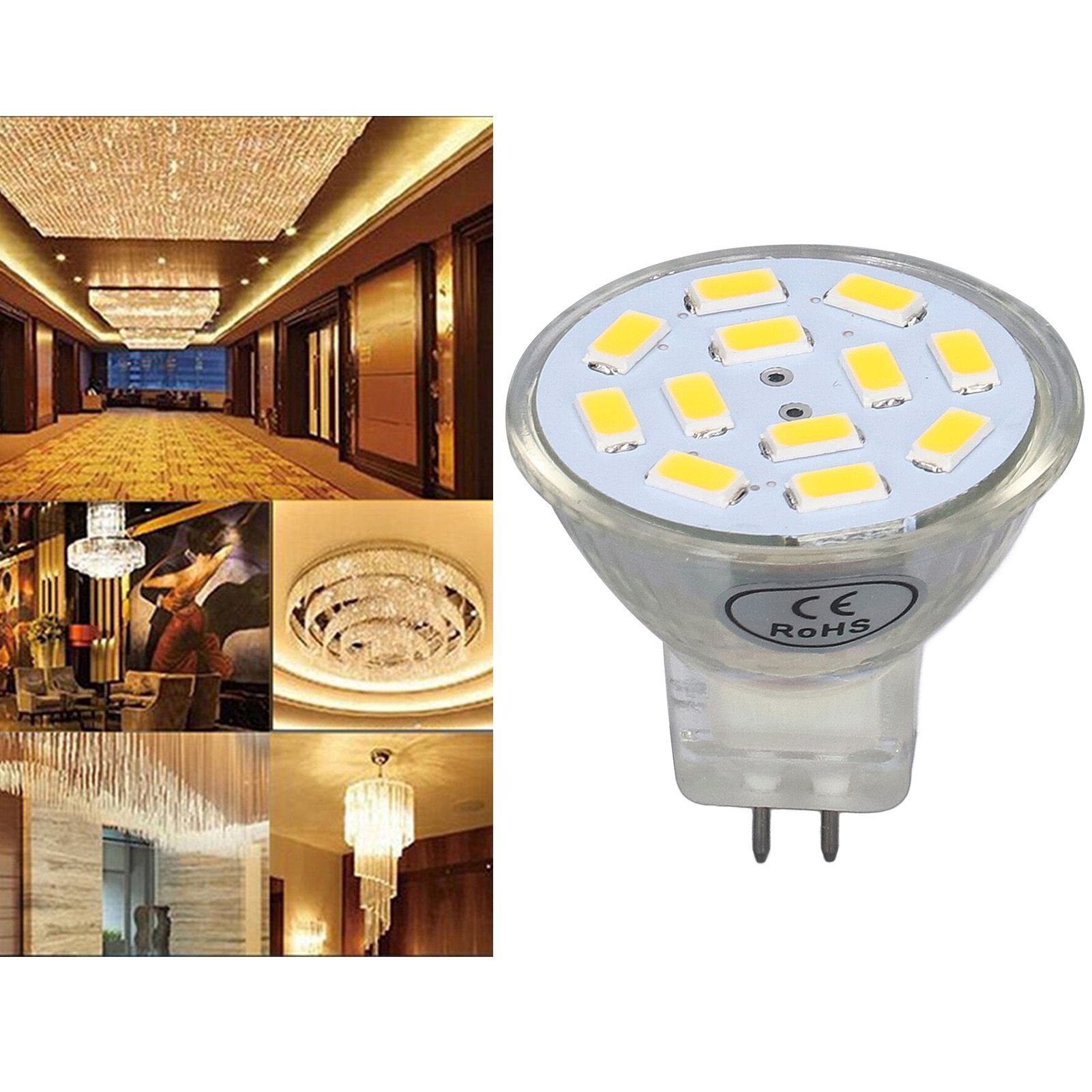 4PCS MR11 12LED Light Bulb 4W 400LM Double Pin Base Landscape Spot Light Bulb view 11