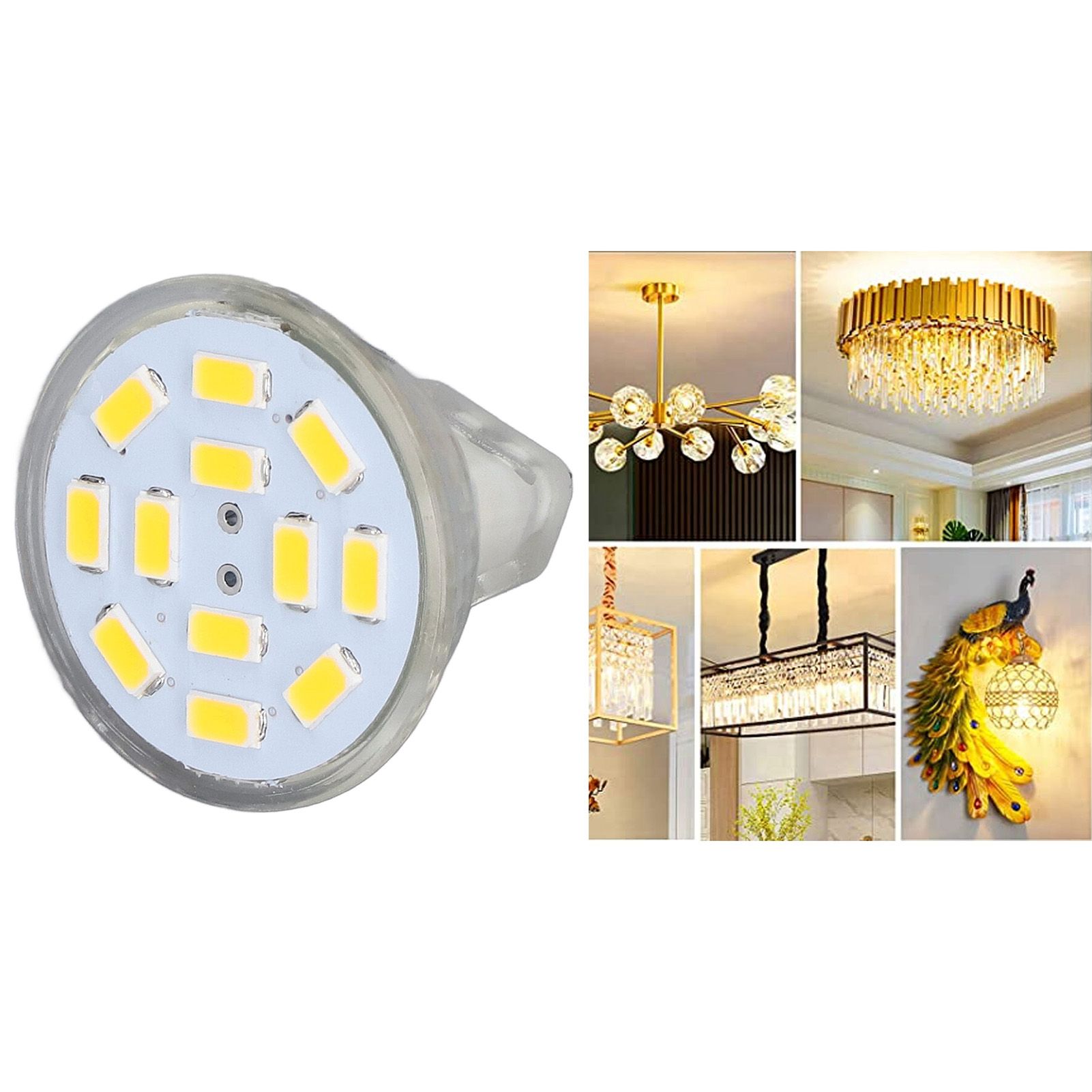 4PCS MR11 12LED Light Bulb 4W 400LM Double Pin Base Landscape Spot Light Bulb view 12