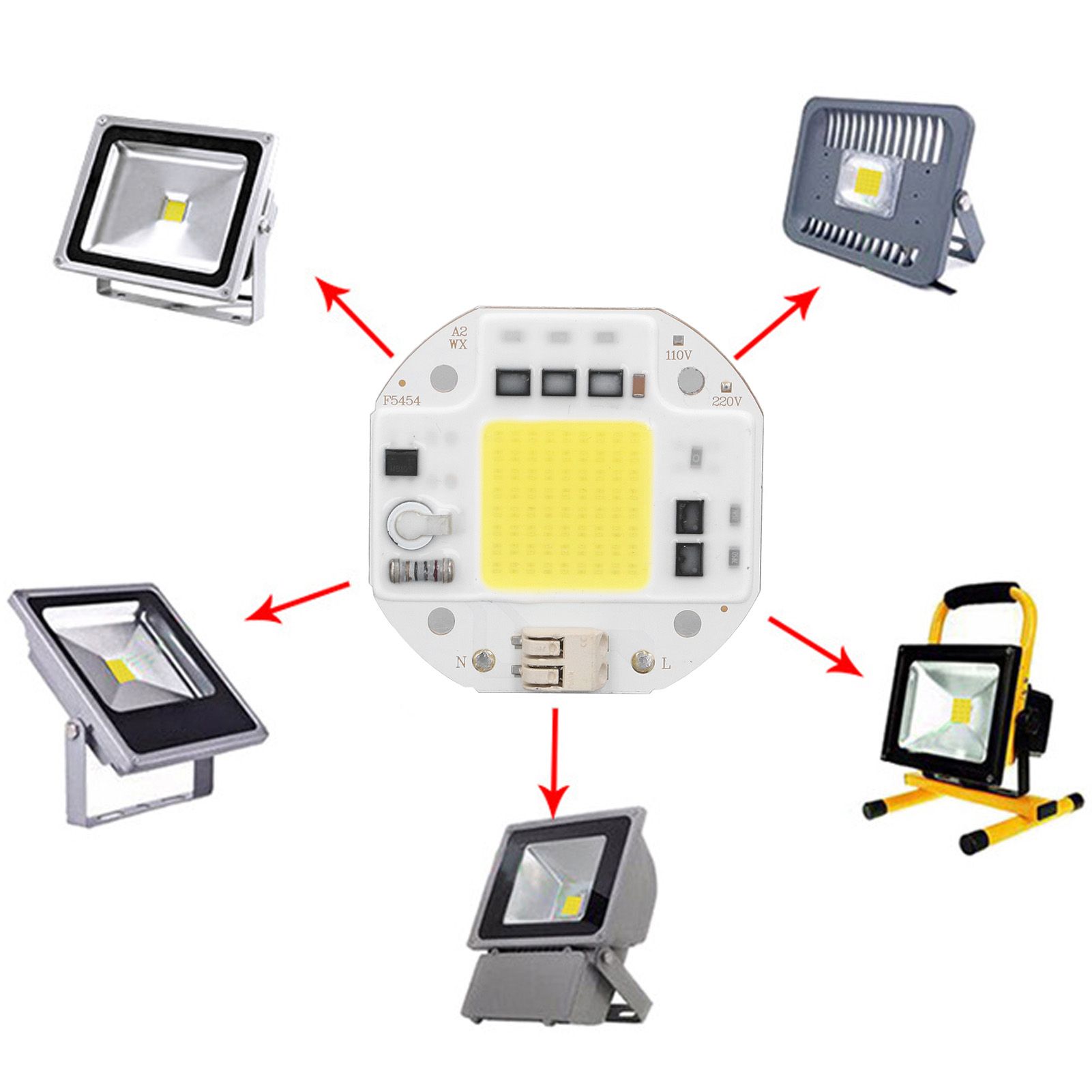 COB Lamp Bead High Power LED Chip High Brightness Drive Free for DIY Lamp view 11