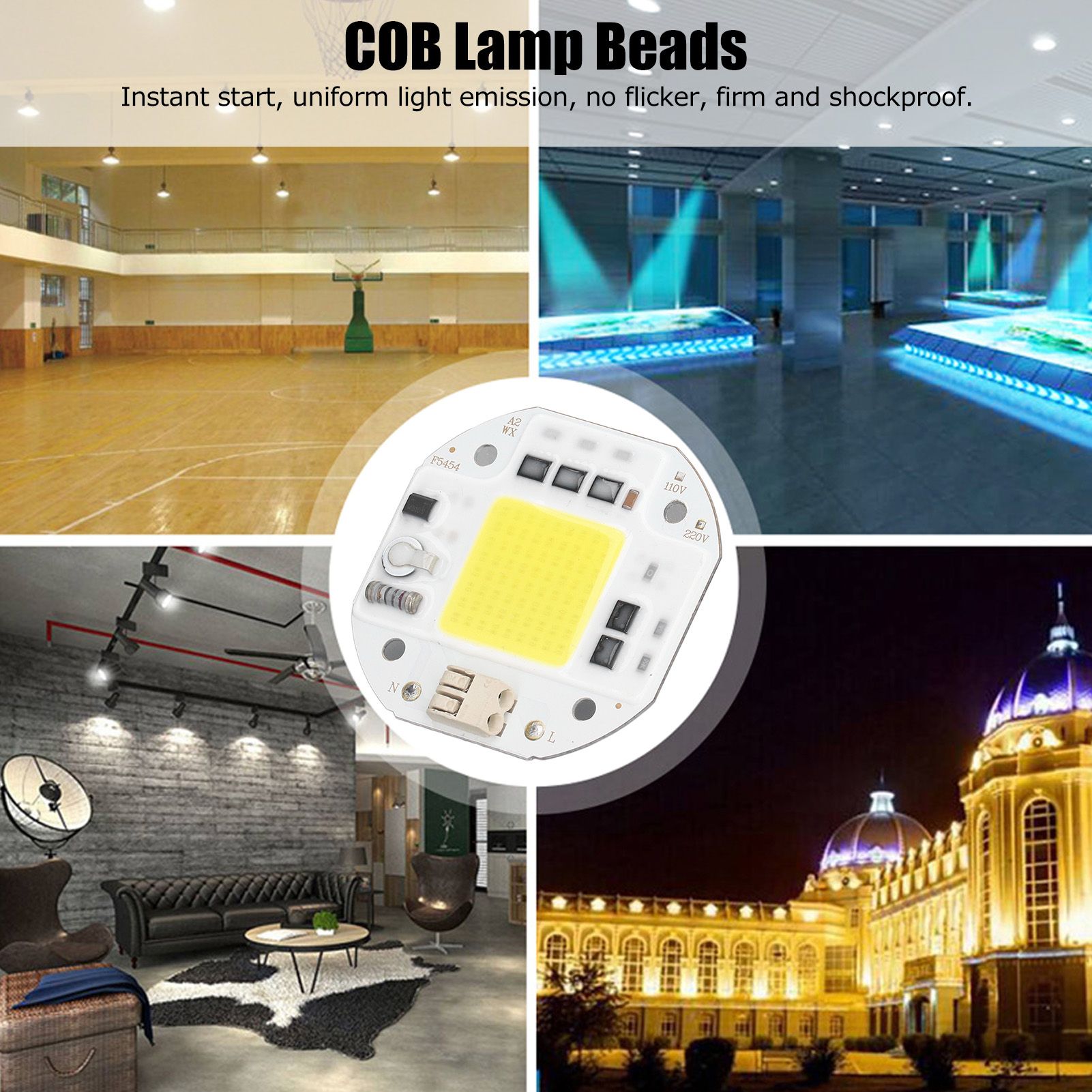 COB Lamp Bead High Power LED Chip High Brightness Drive Free for DIY Lamp view 14
