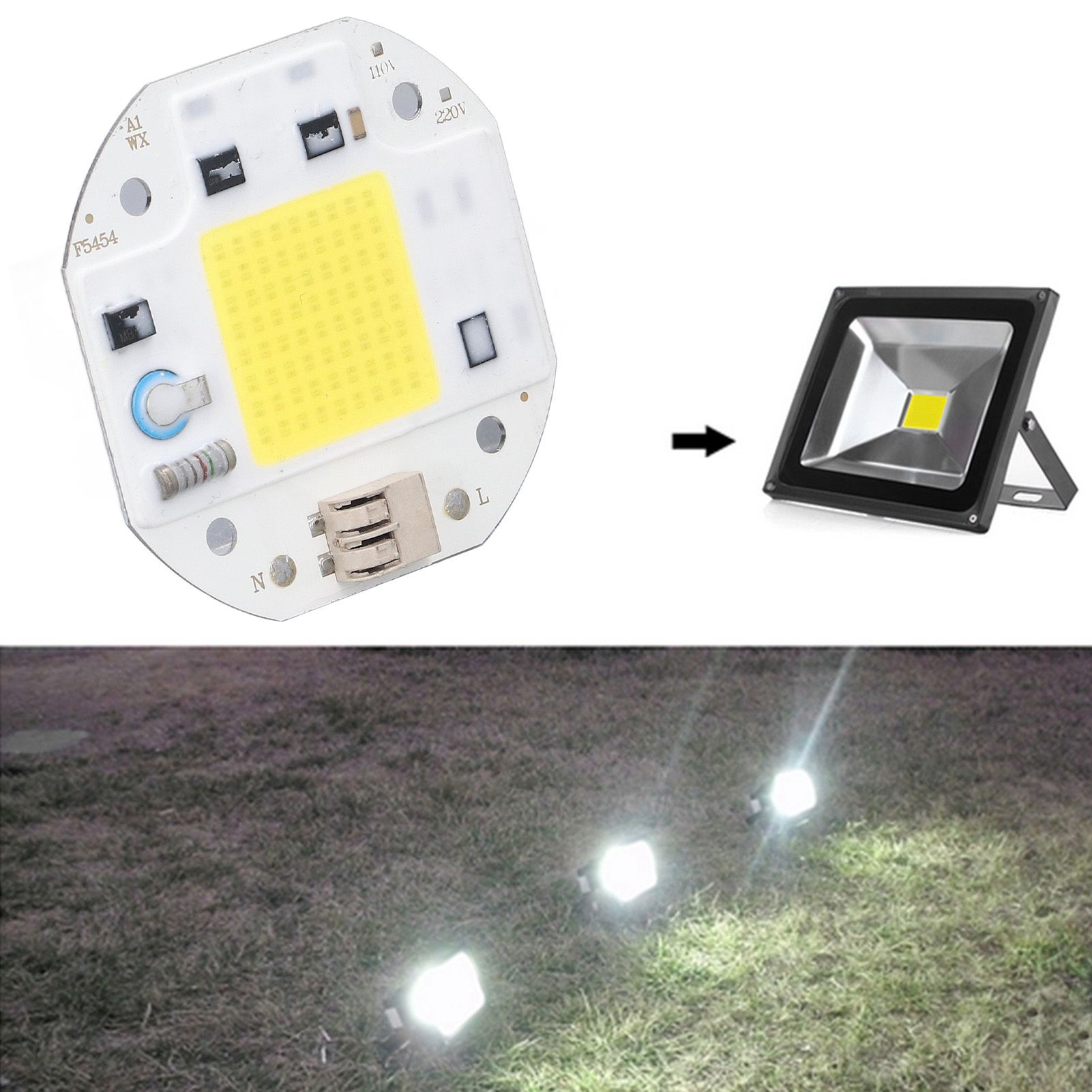 COB Lamp Bead High Power LED Chip High Brightness COB Light Emitter Drive Free view 12