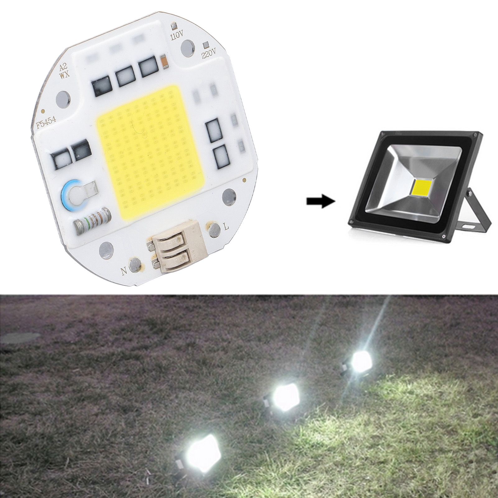 COB Lamp Bead High Power LED Chip High Brightness COB Light Emitter Drive Free view 12