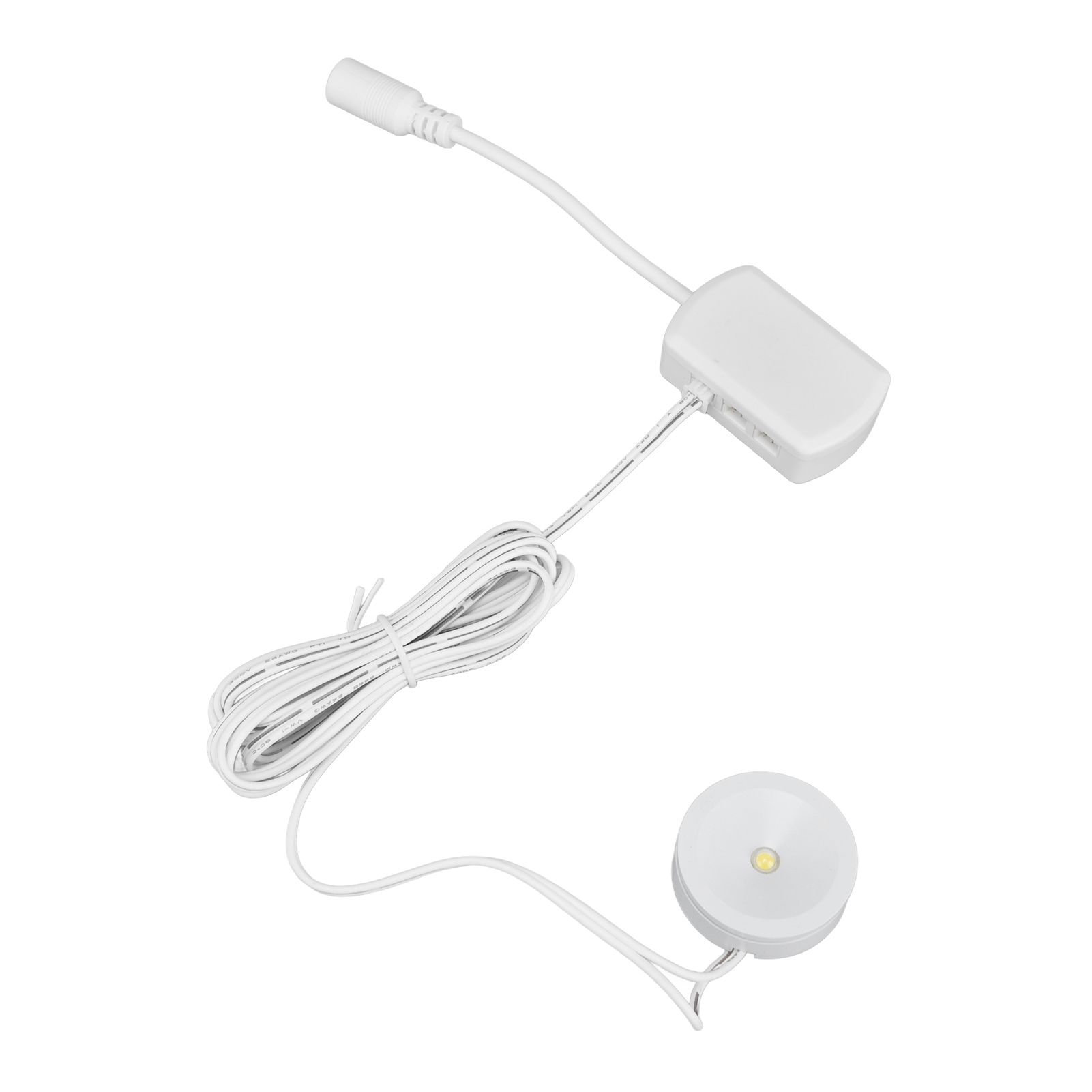 LED Under Cabinet Puck Lights Dimmable Ultra Thin Round Cabinet Light for view 7