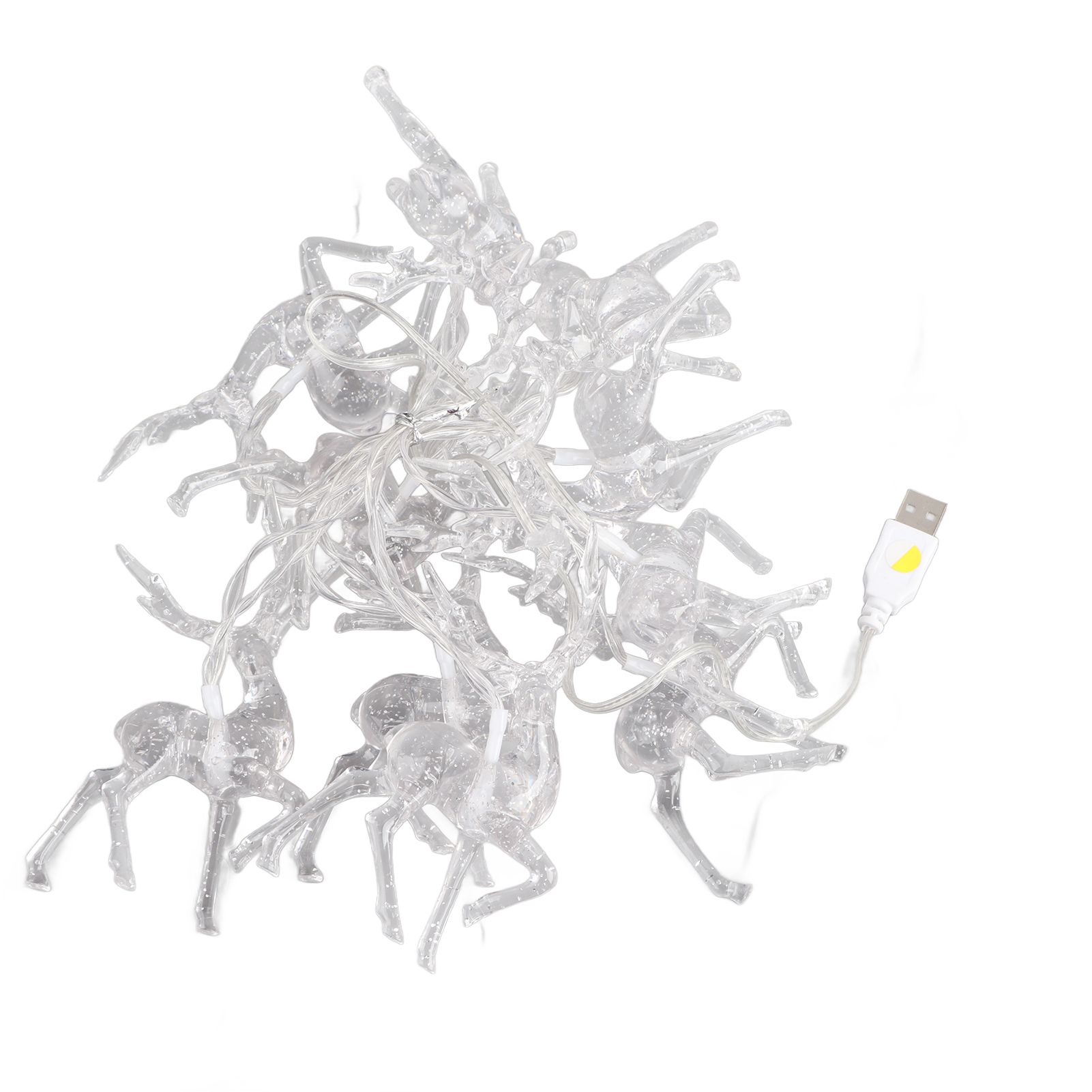 Christmas Indoor Reindeer Lights Decorations 10 LED Warm White String Lights view 12