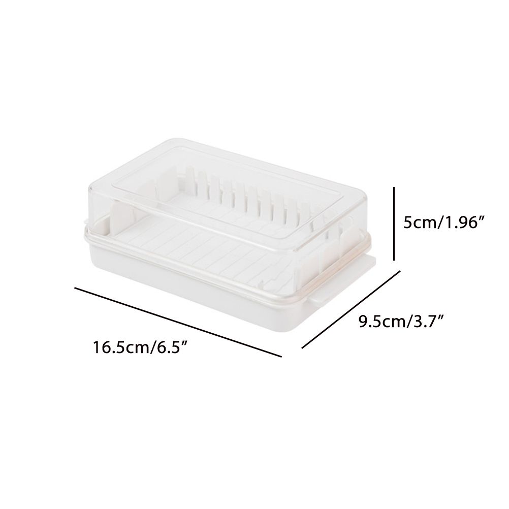 Butter Dish with Lid for Countertop Plastic Butter Keeper and Cutting Slot for view 2
