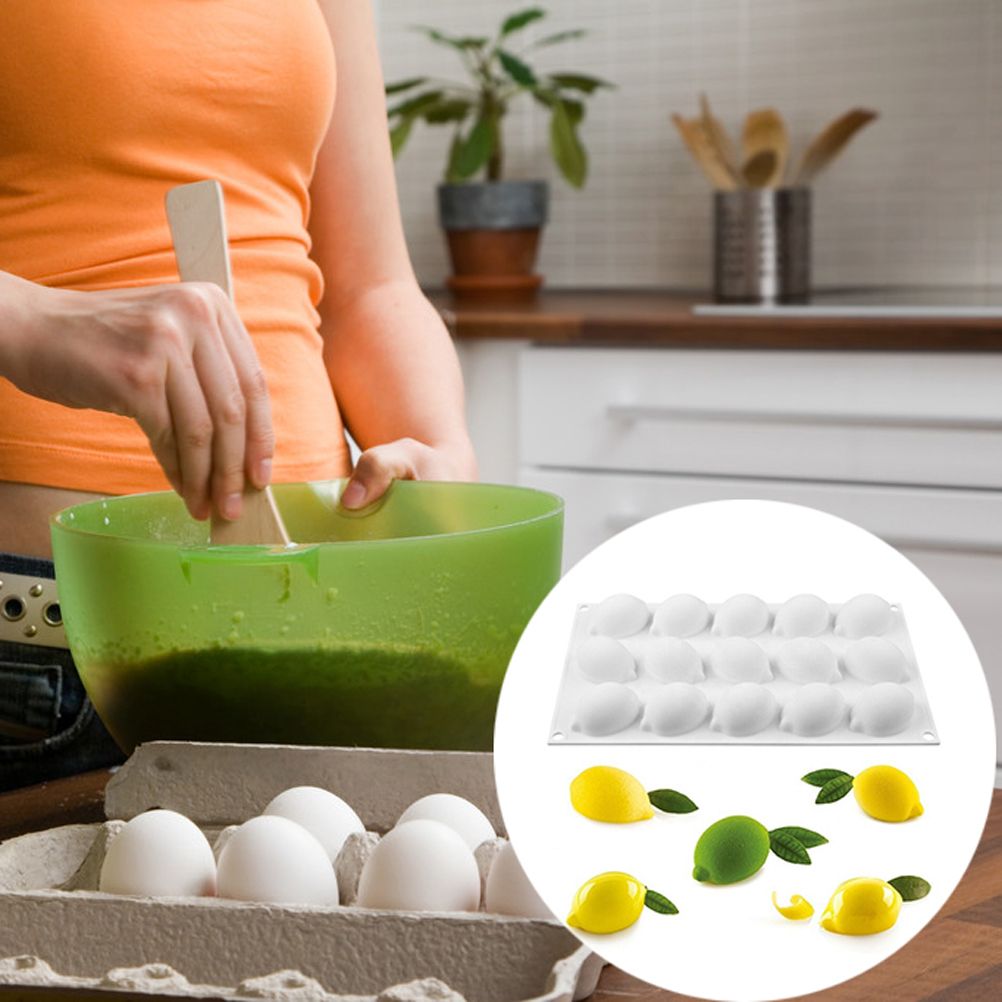 Lemon Silicone Mold Mousse Chocolate Molds for Homemade Soap Cake Pastry view 3