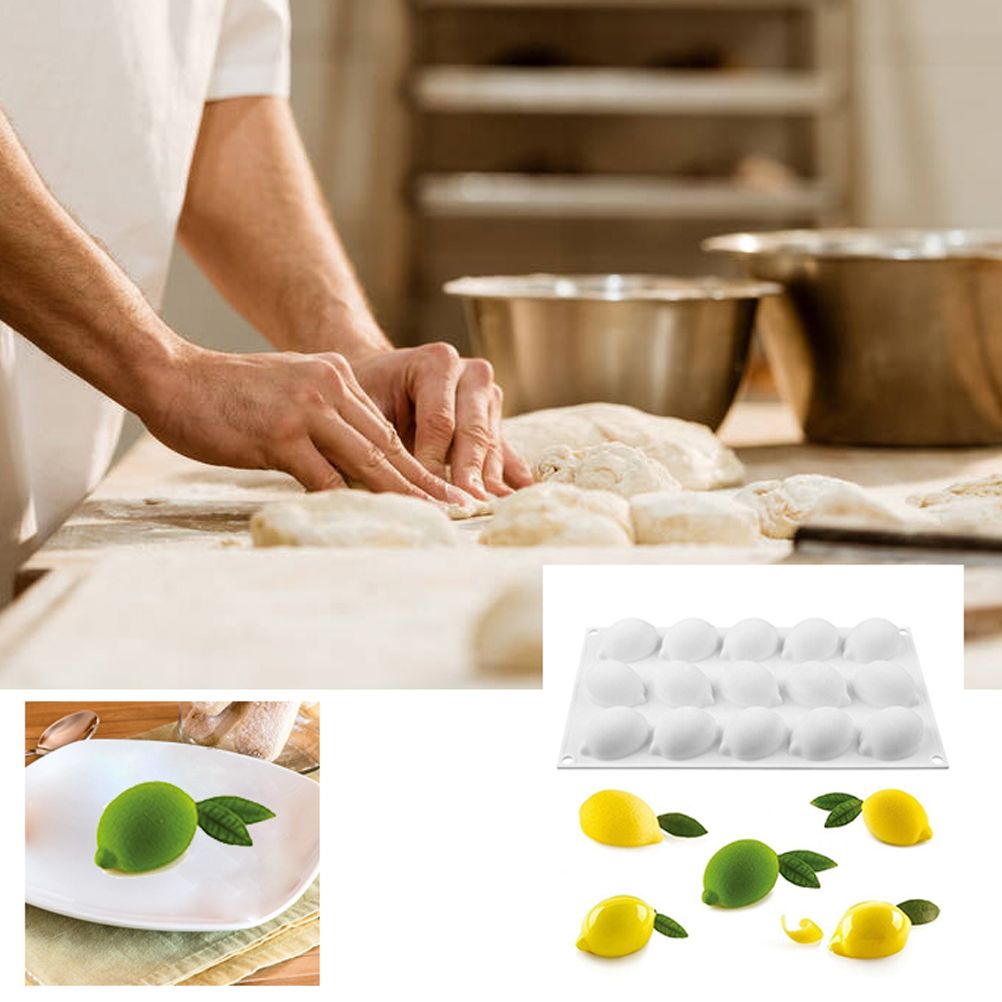 Lemon Silicone Mold Mousse Chocolate Molds for Homemade Soap Cake Pastry view 4