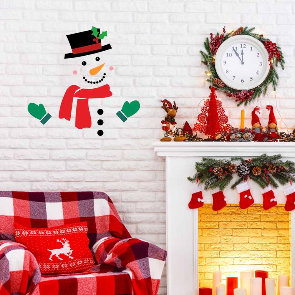Christmas Snowman Fridge Magnets Waterproof Xmas Magnet Stickers Holiday view 8