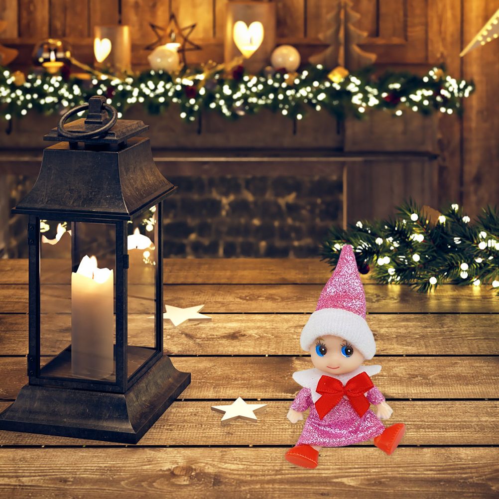 4 Pcs Christmas Baby Elf Doll Christmas Tiny Elf Doll Christmas Mini Elf Baby view 5