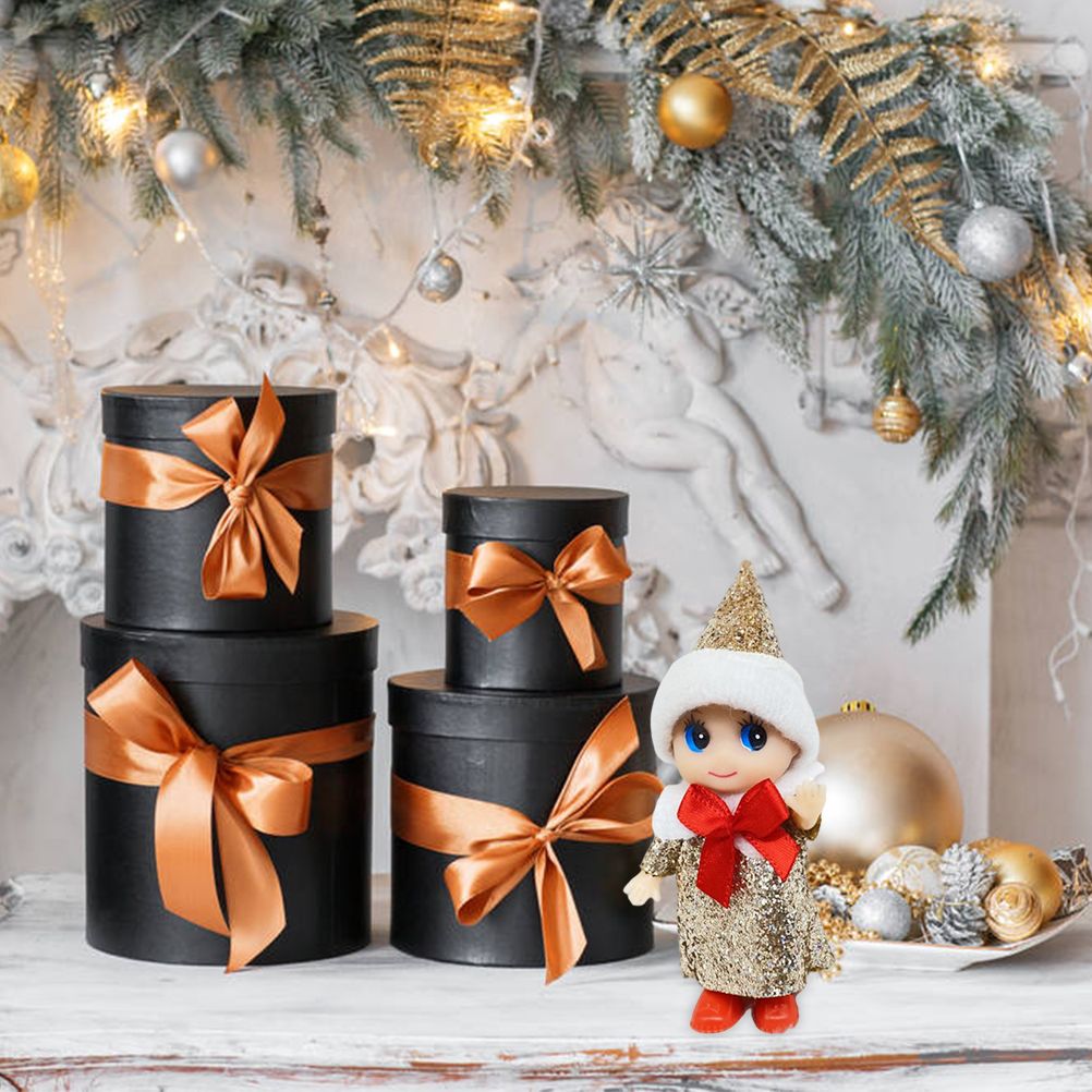 4 Pcs Christmas Baby Elf Doll Christmas Tiny Elf Doll Christmas Mini Elf Baby view 6