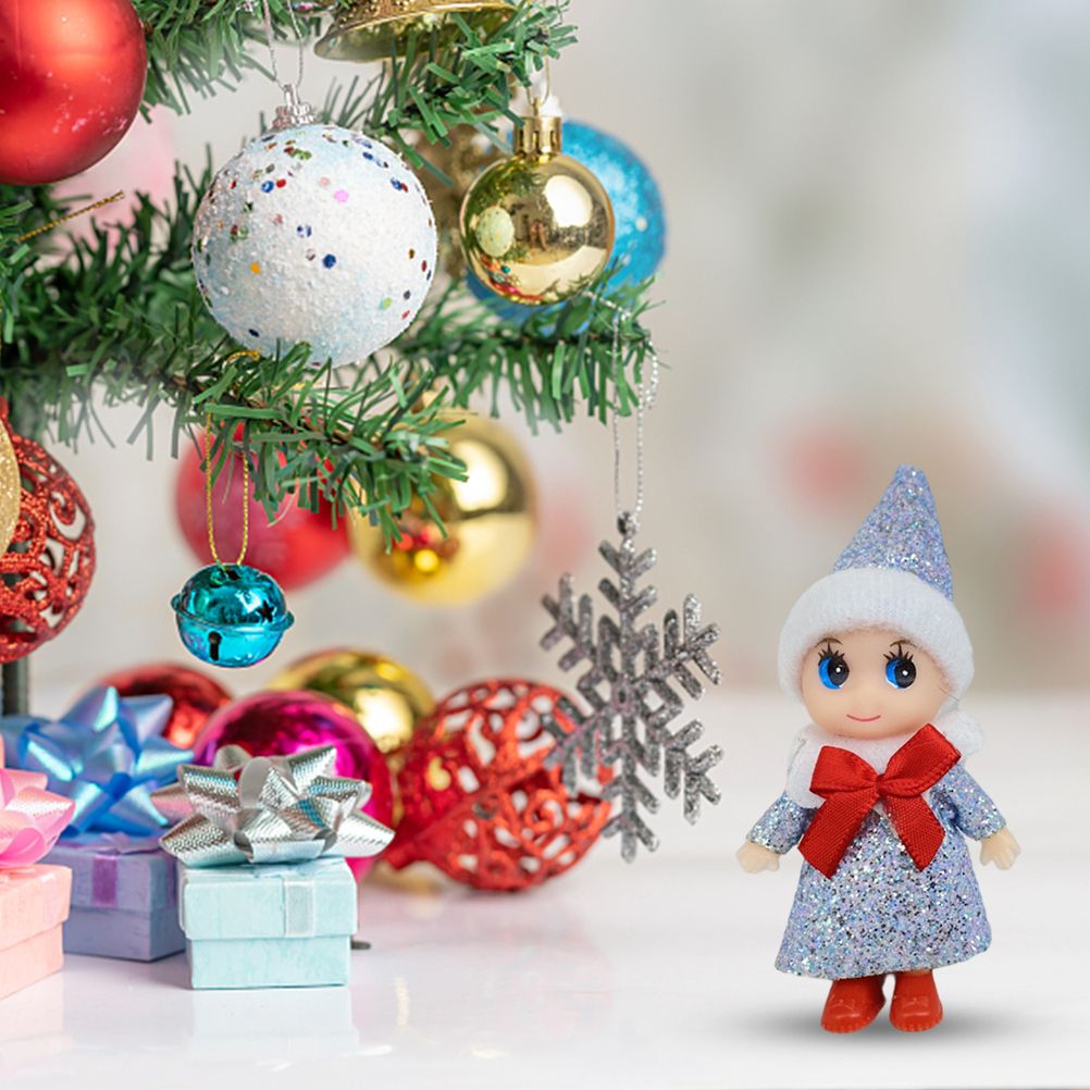 4 Pcs Christmas Baby Elf Doll Christmas Tiny Elf Doll Christmas Mini Elf Baby view 8