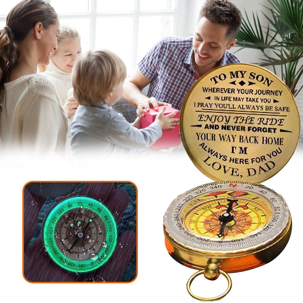 Luminous Compass Dad To Son Enjoy The Ride Gift for Camping Outdoor Activities view 10