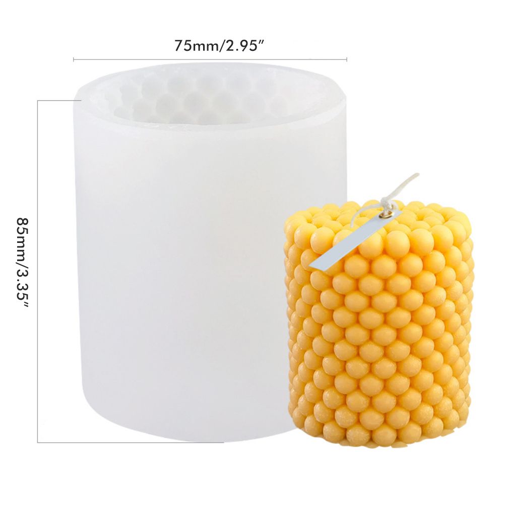 Bubble Candle Mould Silicone Mold Round Shape Candle Moulds 3D Bubble Silicone view 2