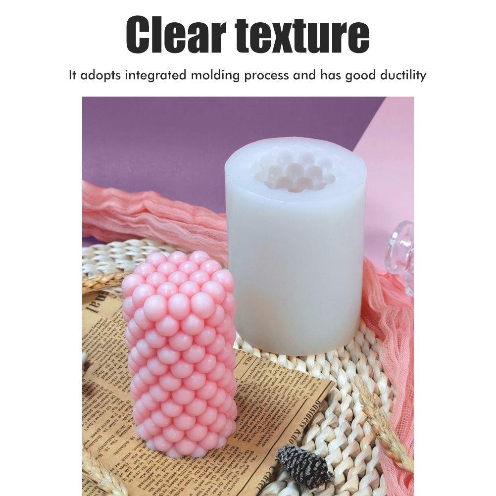 Bubble Candle Mould Silicone Mold Round Shape Candle Moulds 3D Bubble Silicone view 4
