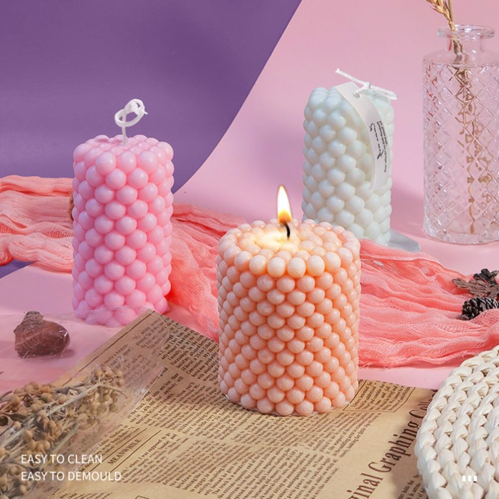 Bubble Candle Mould Silicone Mold Round Shape Candle Moulds 3D Bubble Silicone view 5