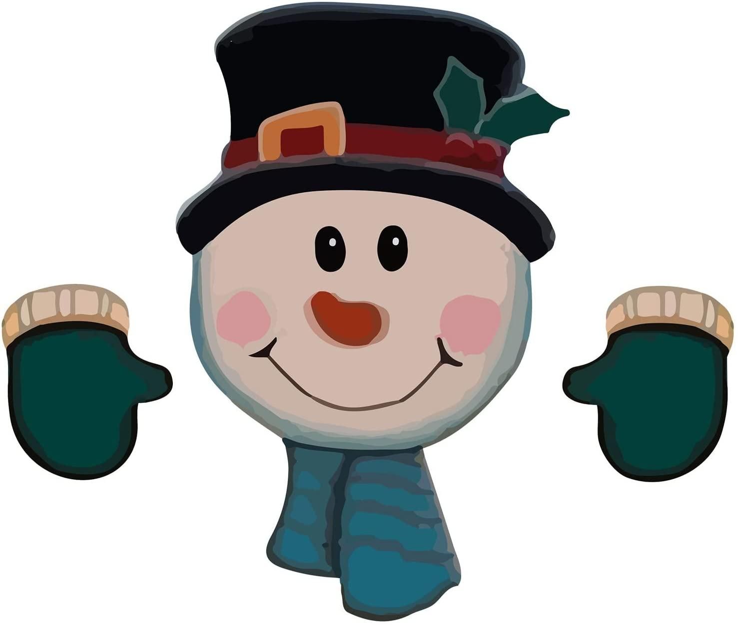 Christmas Home Decor Christmas Themed Santa Snowman Garden Fence Topper view 4