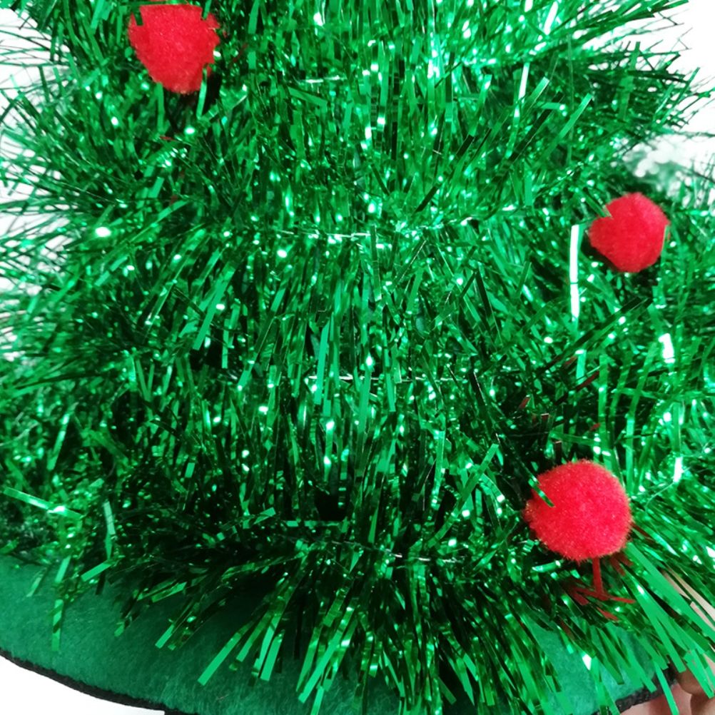 Luminous Christmas Tree Hat with Star for Christmas Party Fancy Dress Props view 5
